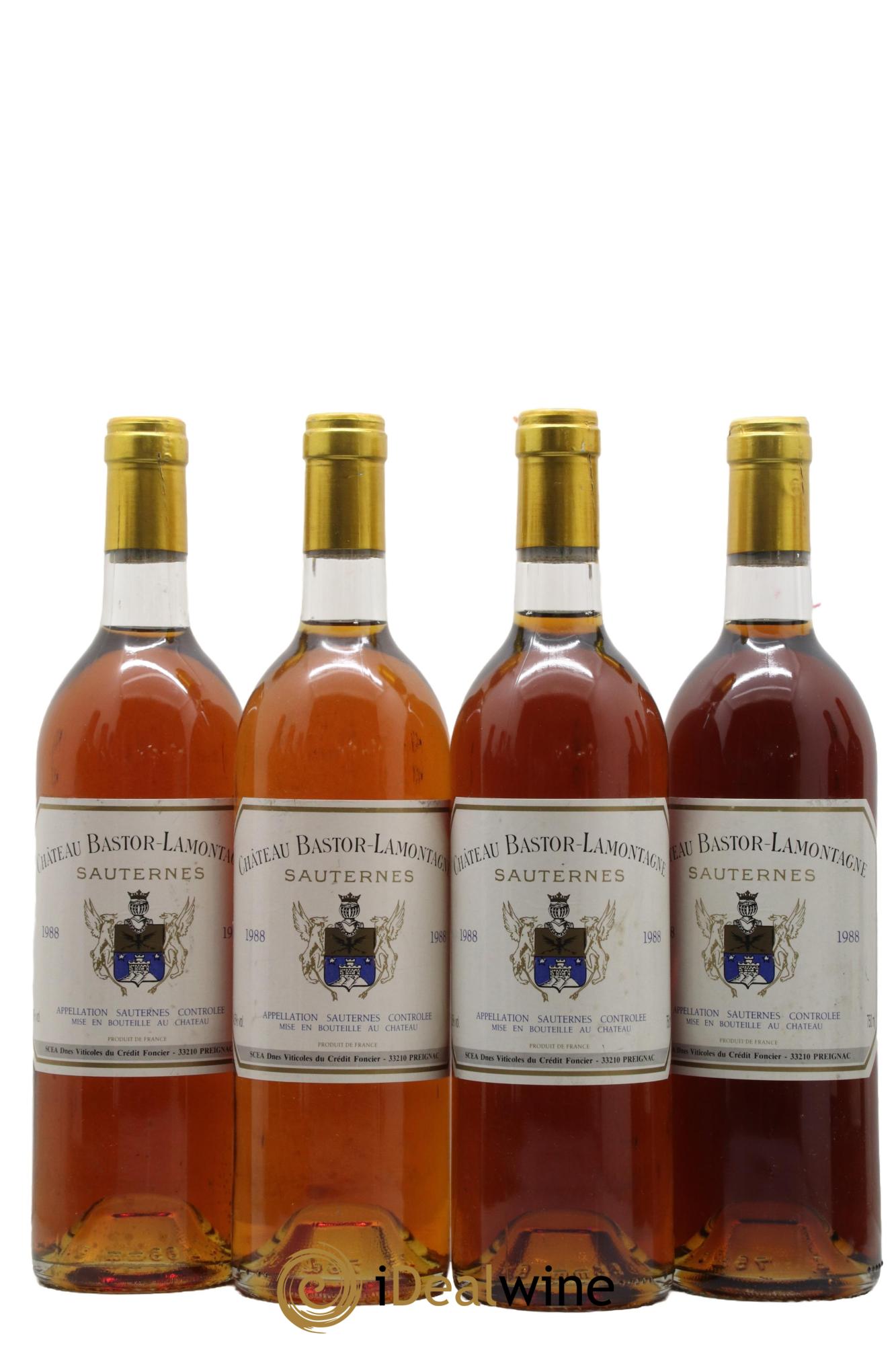 Château Bastor Lamontagne 1988 - Posten von 4 Flaschen - 0
