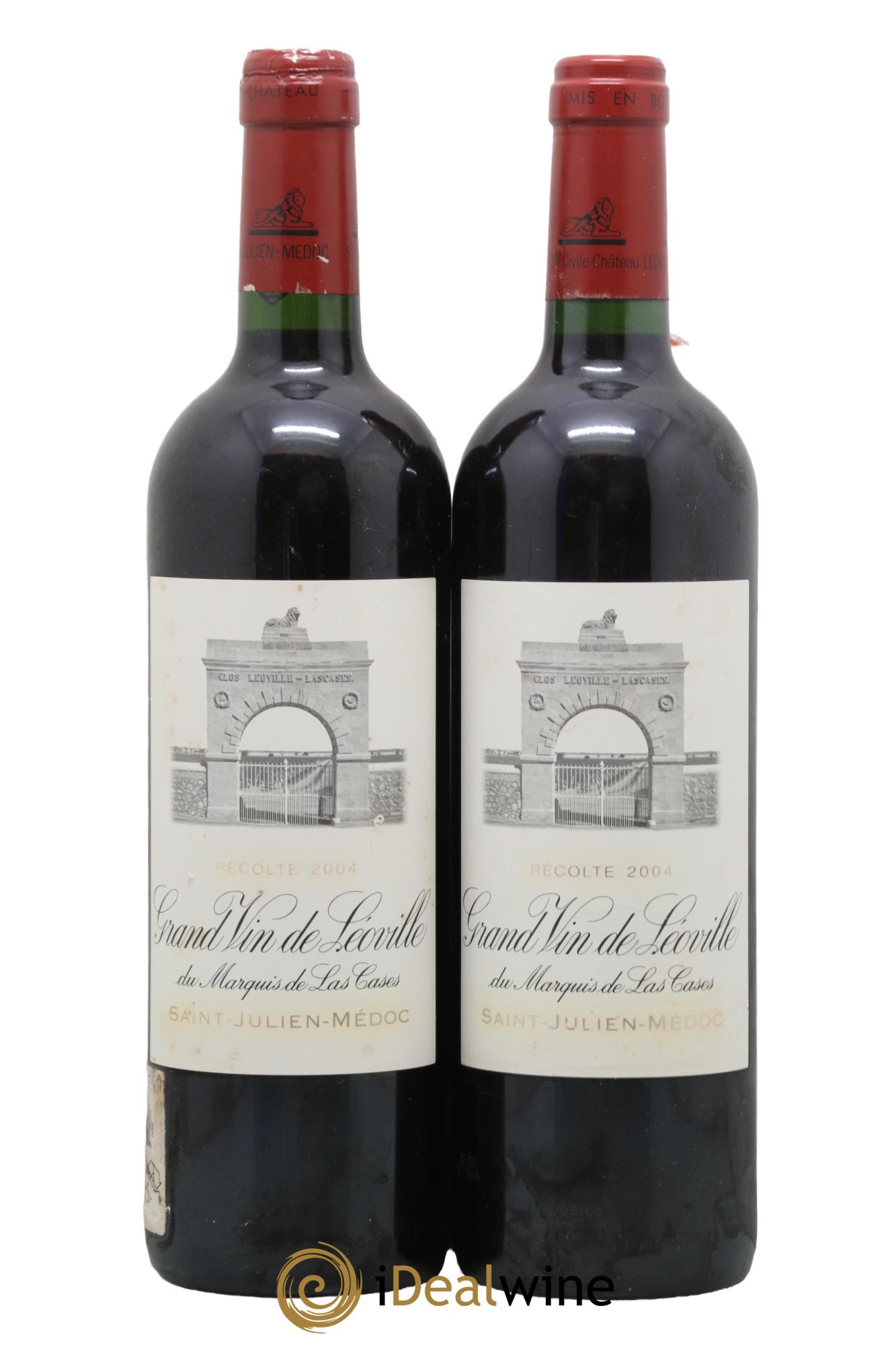 Château Léoville Las Cases 2ème Grand Cru Classé 2004 - Lot de 2 bouteilles - 0