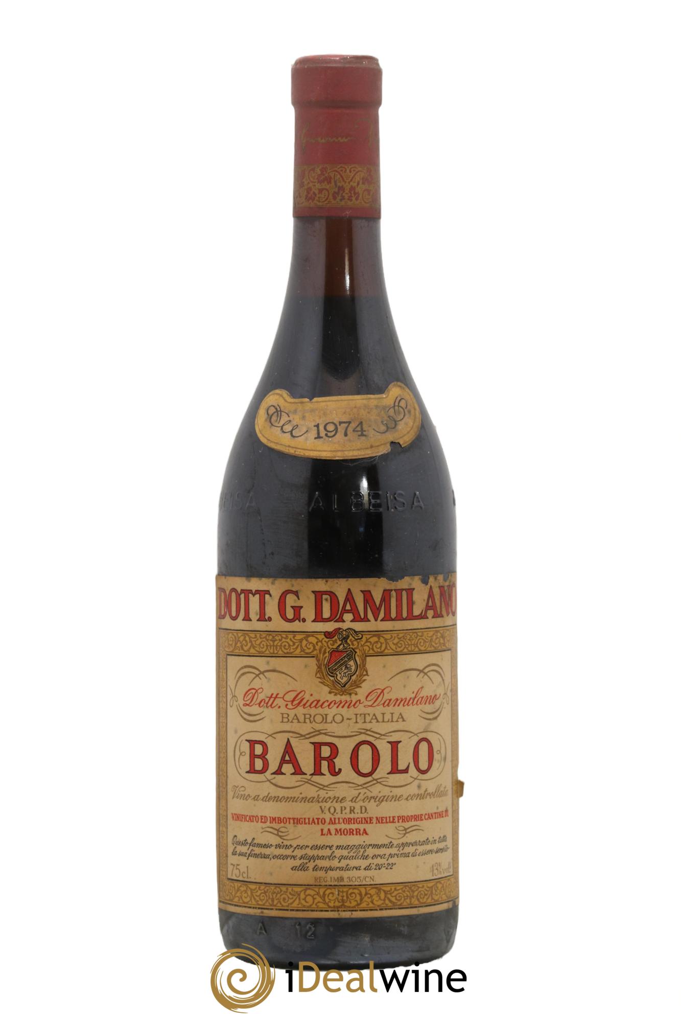Barolo Daminalo 1974 - Lot de 1 bouteille - 0