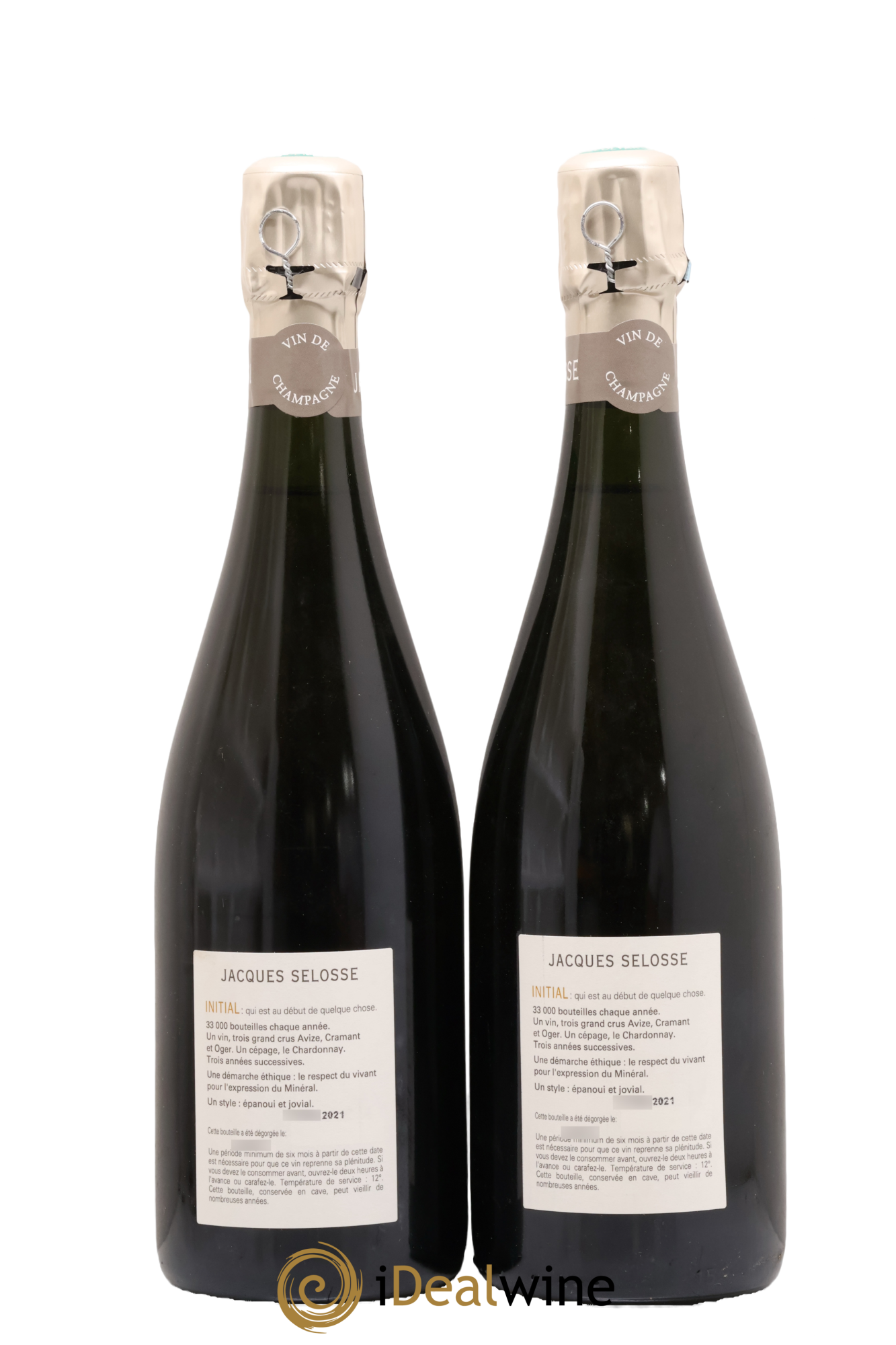 Initial Brut Jacques Selosse - Lot de 2 bouteilles - 1