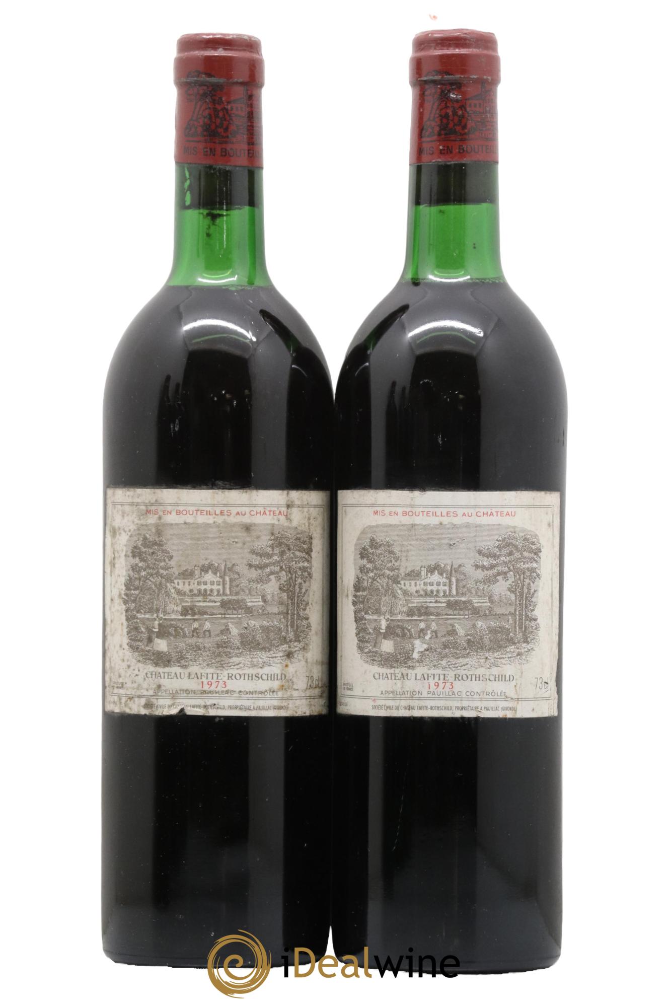 Château Lafite Rothschild 1er Grand Cru Classé 1973 - Lot de 2 bouteilles - 0