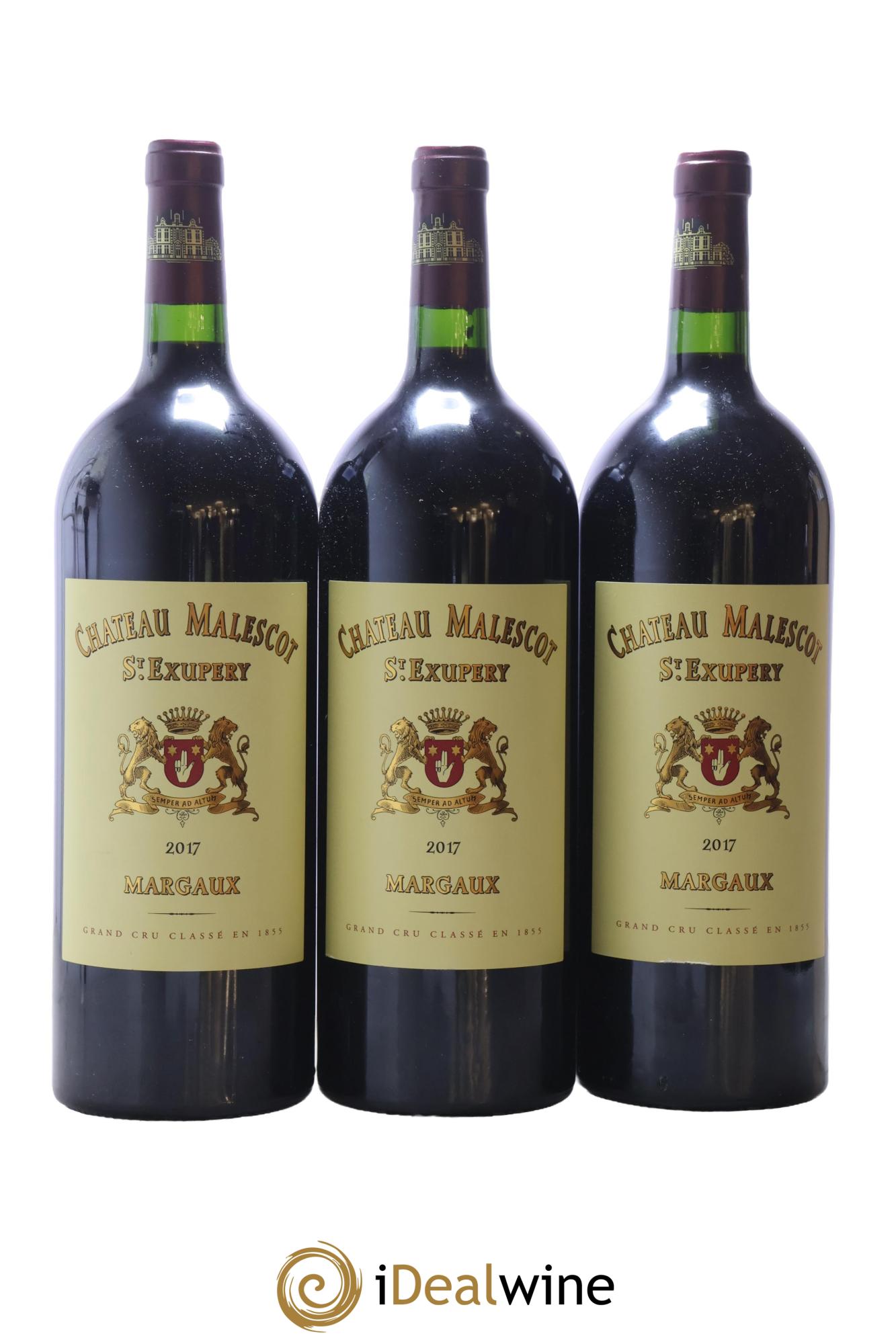 Château Malescot Saint-Exupéry 3ème Grand Cru Classé 2017 - Lot of 3 magnums - 0