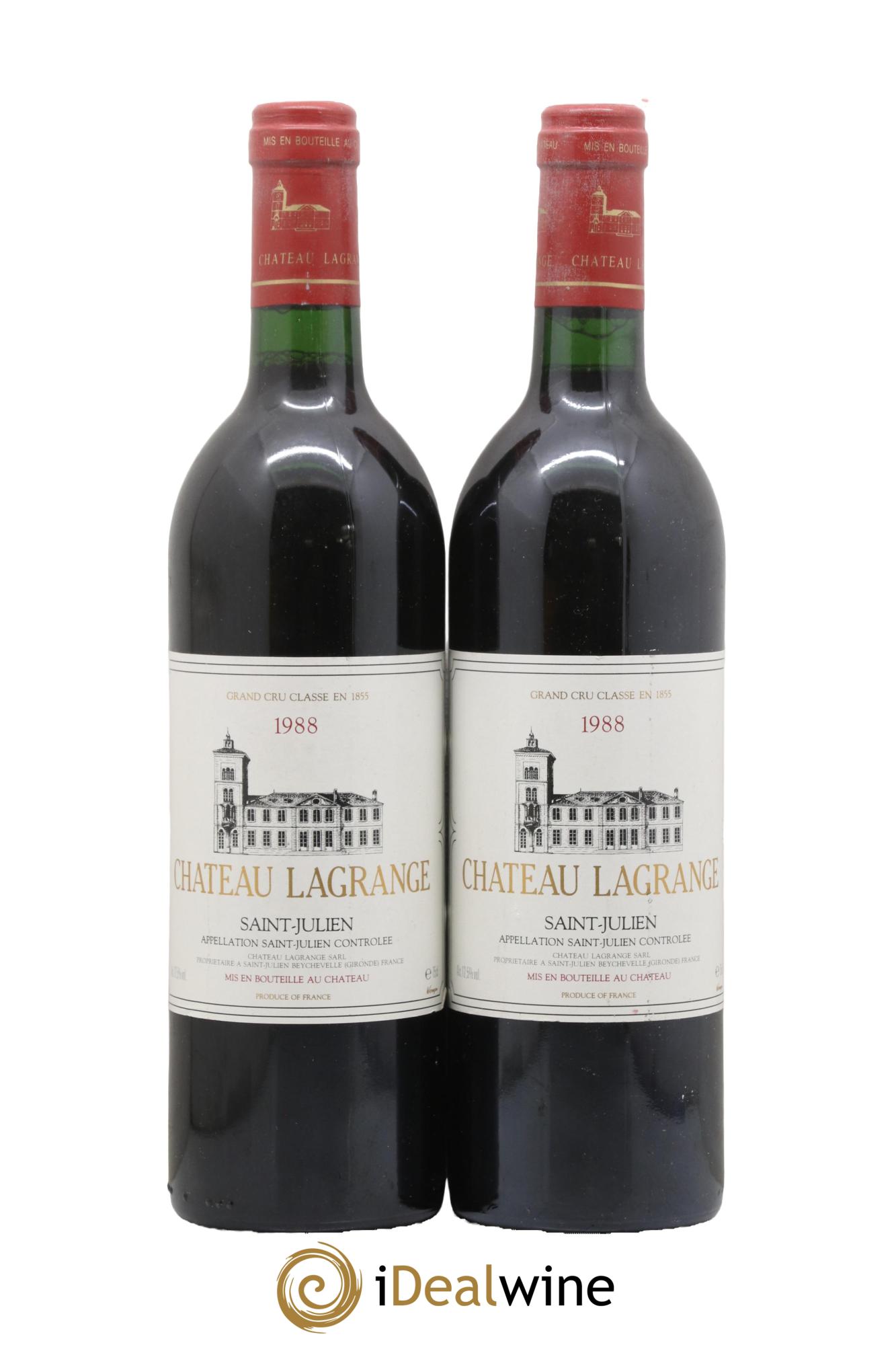 Château Lagrange 3ème Grand Cru Classé 1988 - Lot of 2 bottles - 0
