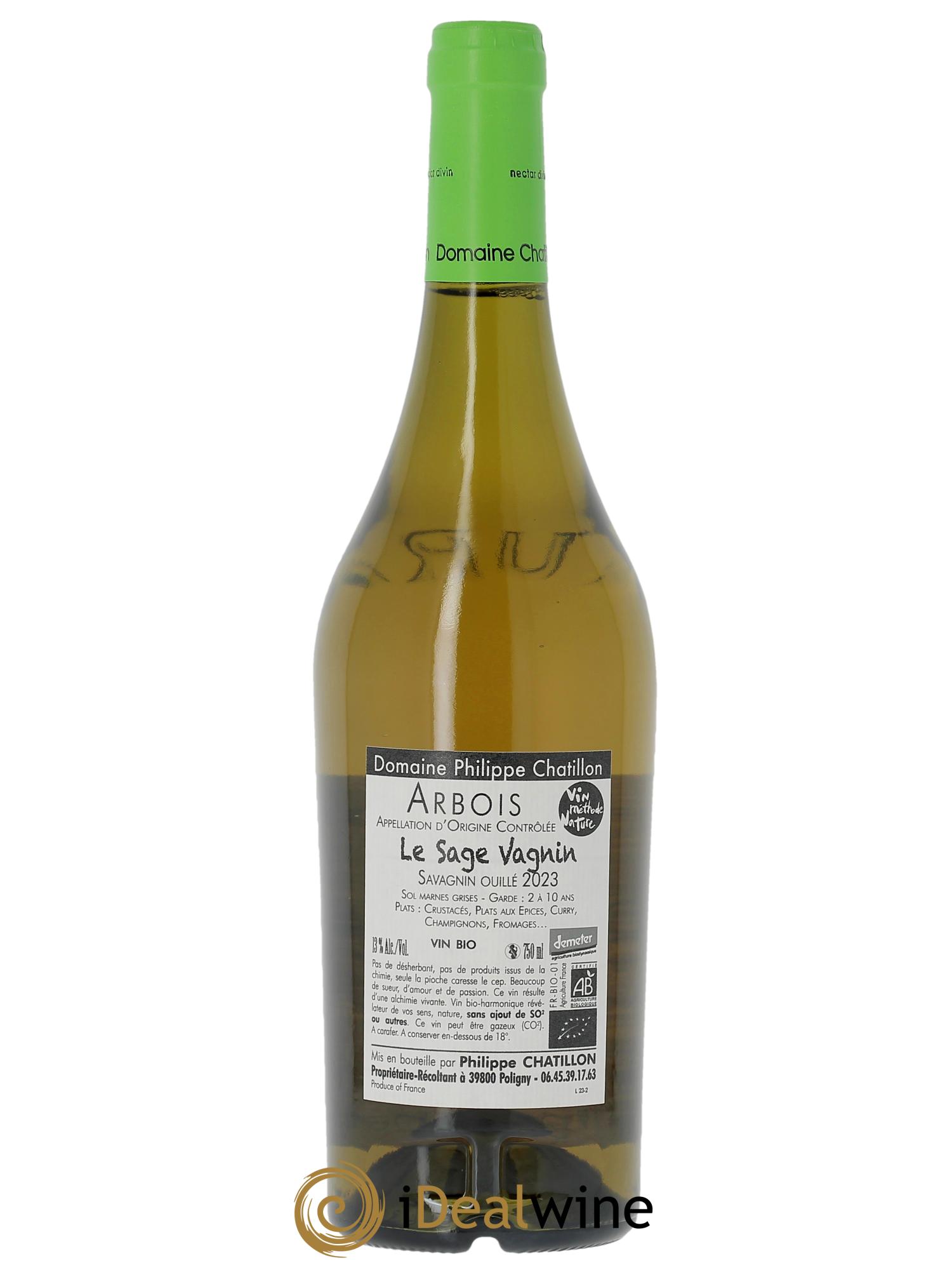 Arbois Le Sage Vagnin Philippe Chatillon 2023 - Lotto di 1 bottiglia - 1