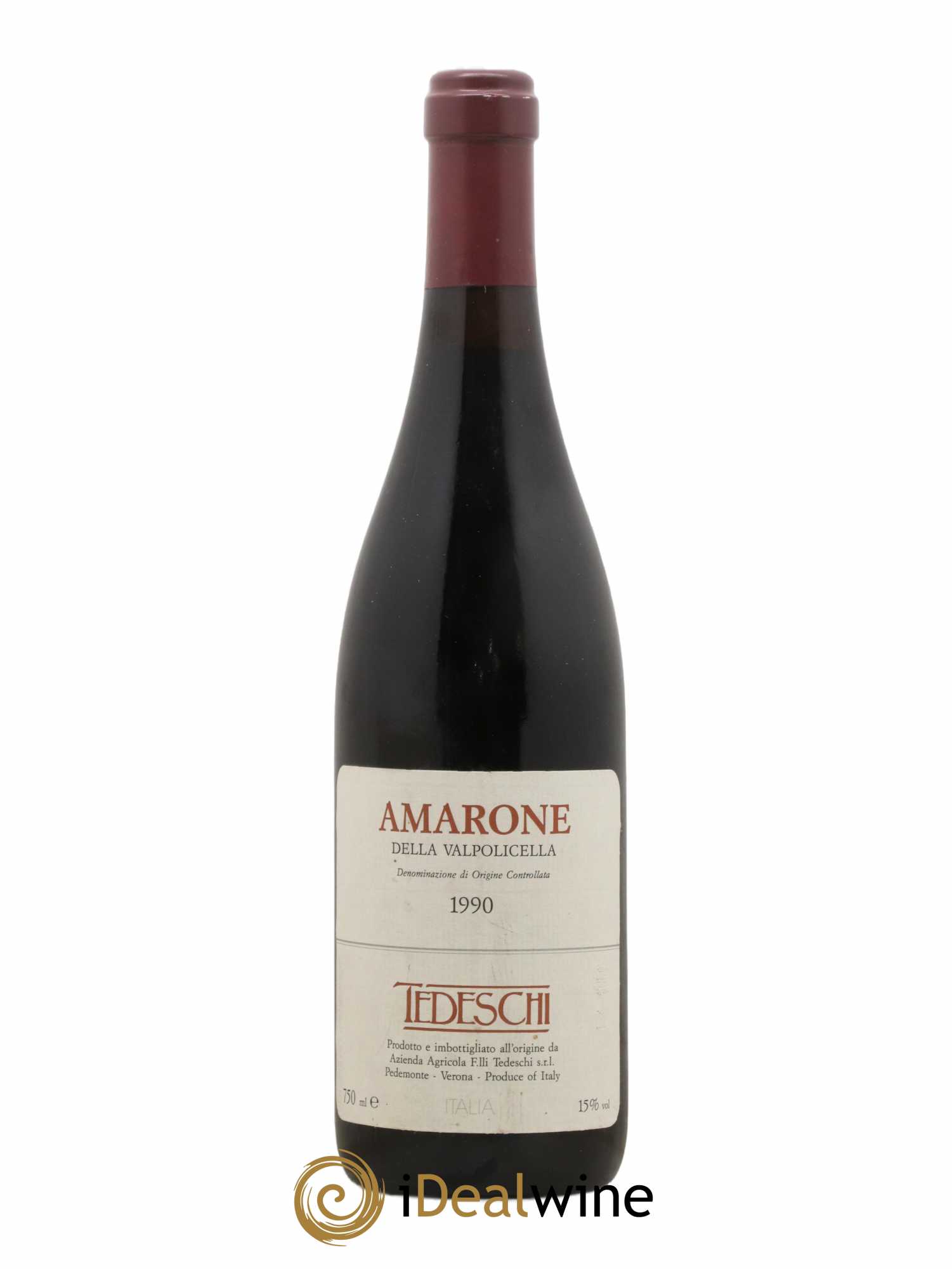 Amarone della Valpolicella DOC 1990 - Lot de 1 bouteille - 0