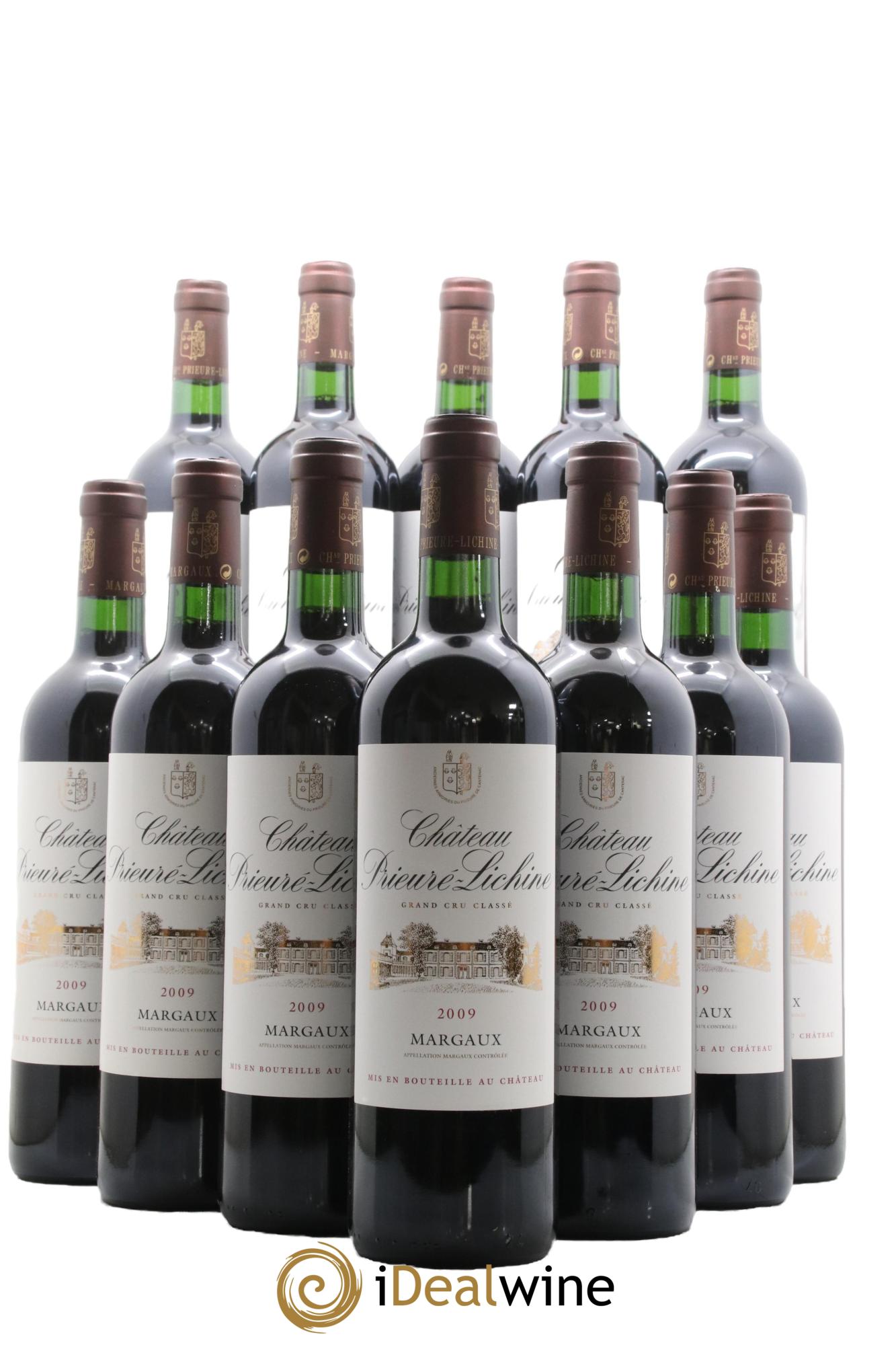 Château Prieuré Lichine 4ème Grand Cru Classé 2009 - Lot of 12 bottles - 0