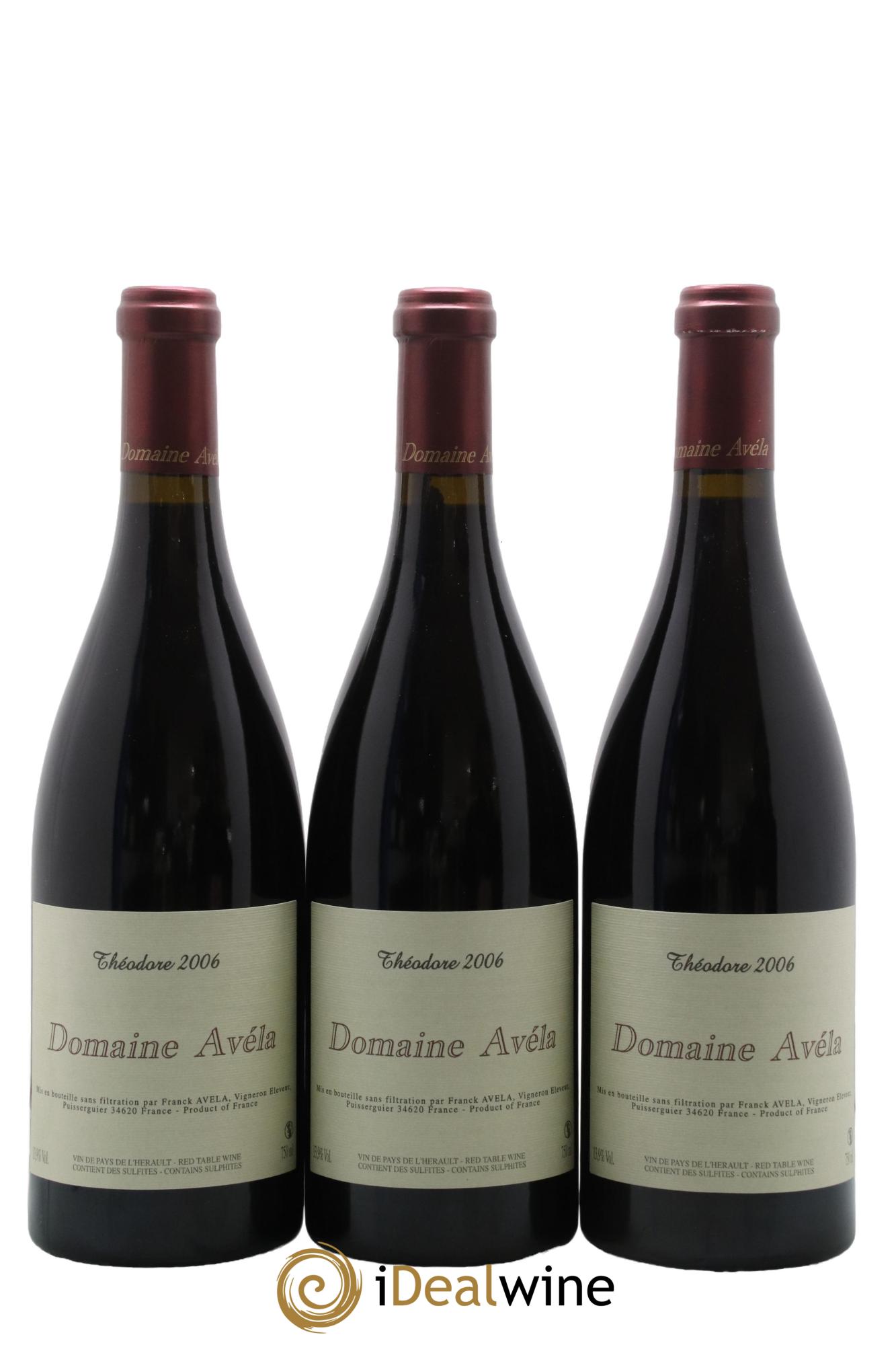 Vin de France Théodore Avéla 2006 - Lot de 6 bouteilles - 2