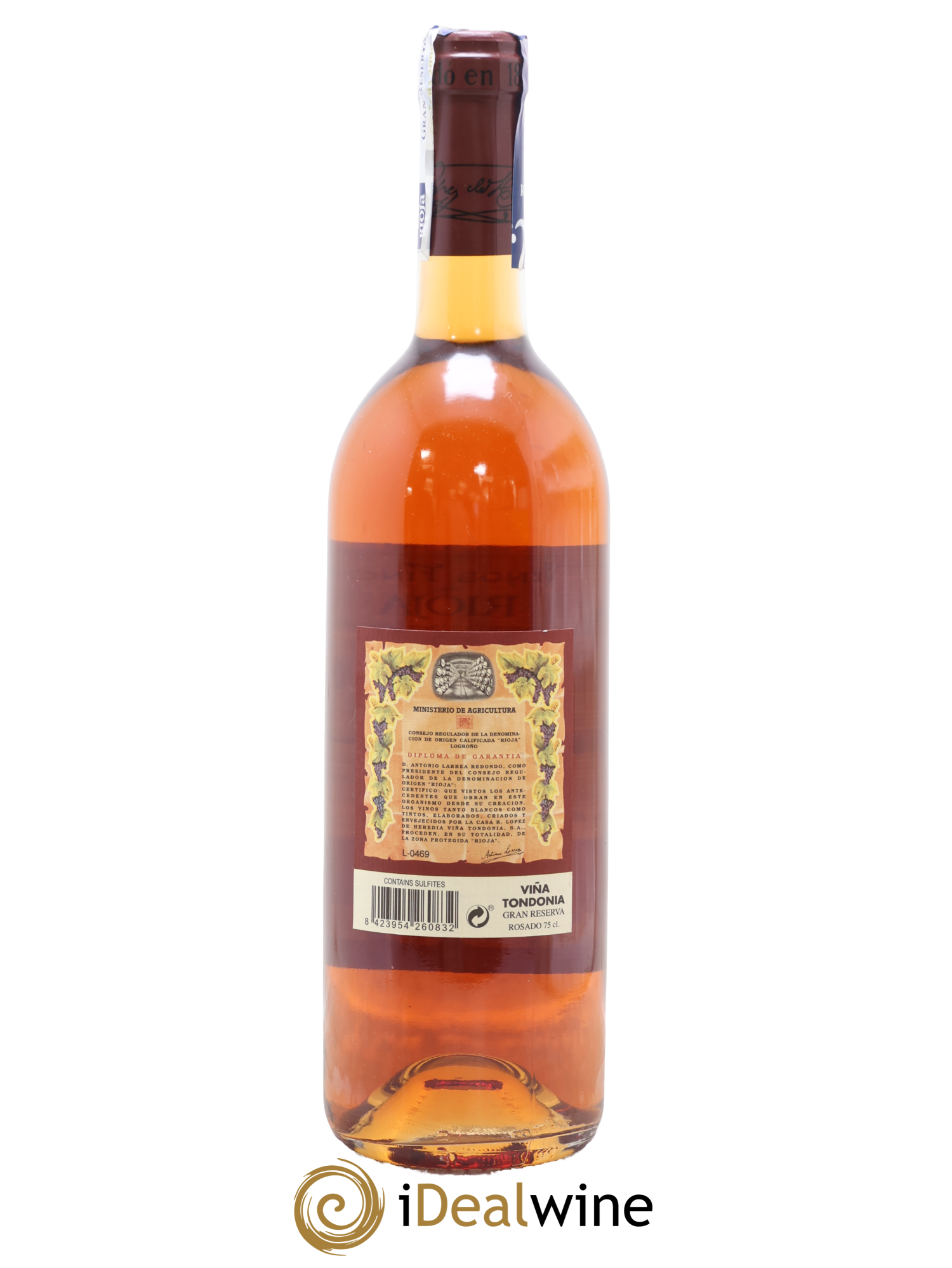 Espagne Rioja Gran Reserva Vina Tondonia R. Lopez de Heredia 2009 - Lot de 1 bouteille - 1