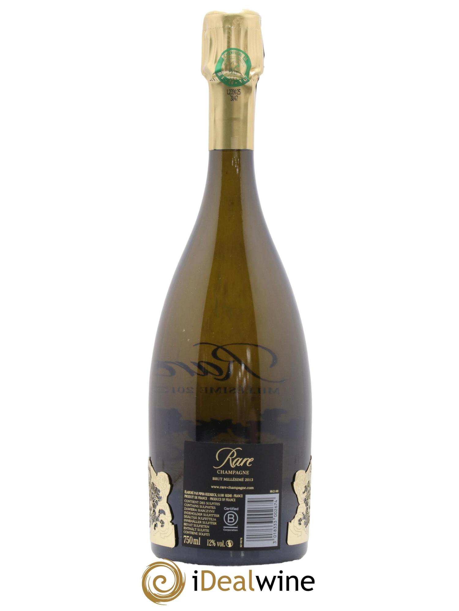 Rare Piper Heidsieck 2013 - Lot de 1 bouteille - 1