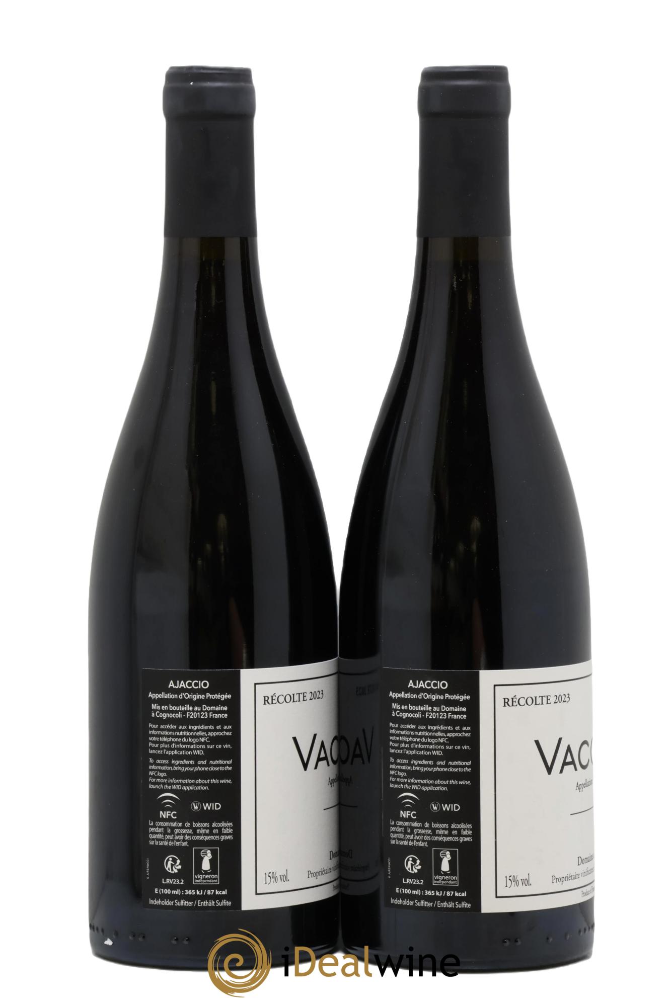Ajaccio Vaccelli 2023 - Posten von 2 Flaschen - 1