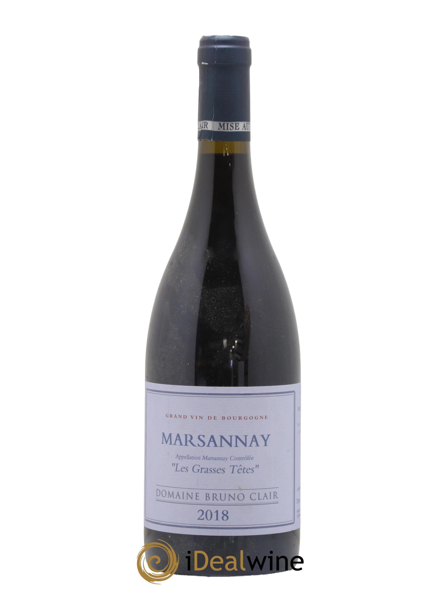 Marsannay Les Grasses Tetes Bruno Clair (Domaine) 2018 - Posten von 1 Flasche - 0