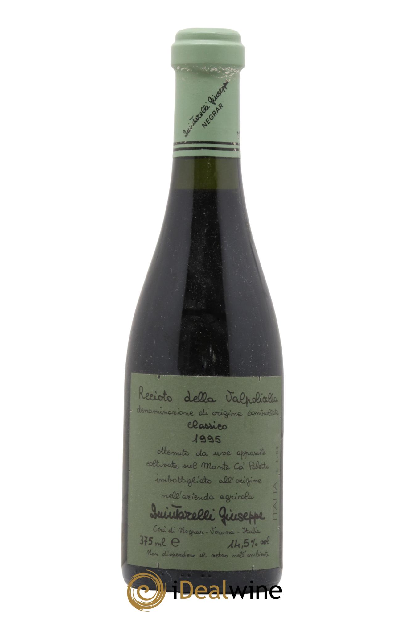 Recioto della Valpolicella Classico DOCG Giuseppe Quintarelli 1995 - Lot de 1 demi bouteille - 0