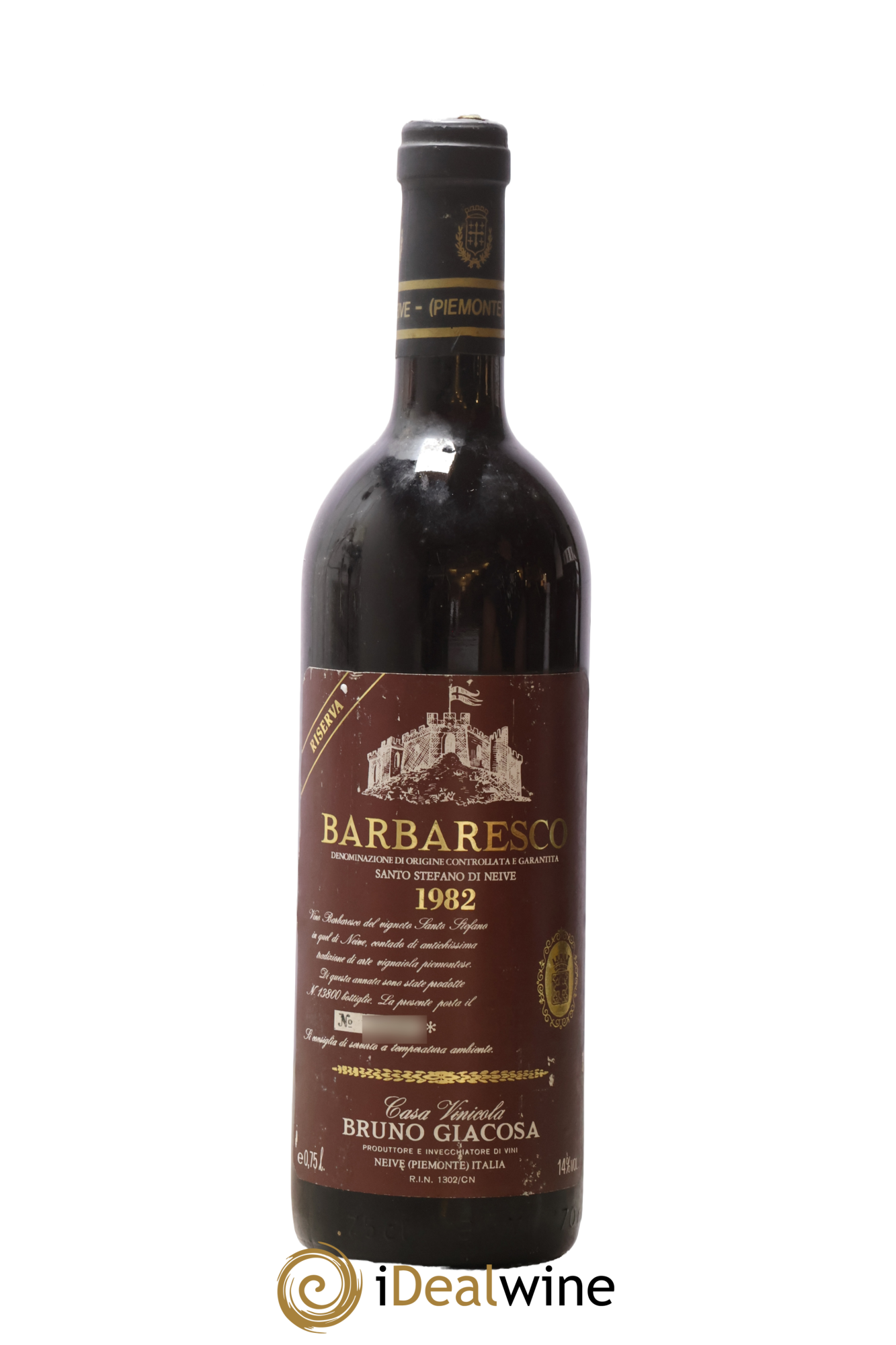 Barbaresco DOCG Santo Stefano di Neive Riserva Bruno Giacosa 1982 - Lot de 1 bouteille - 0