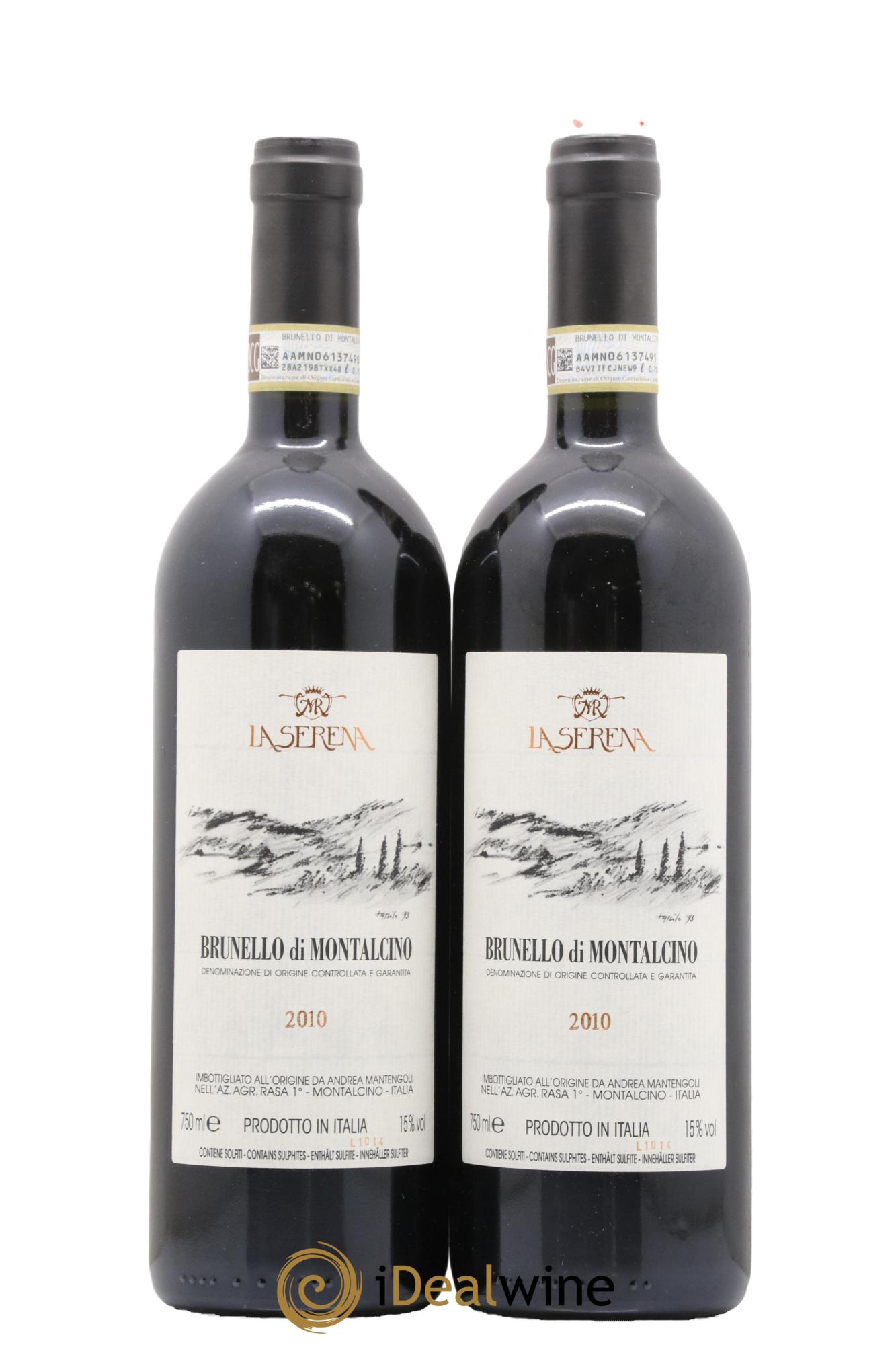 Brunello di Montalcino Cantina La Serena 2010 - Lot de 2 bouteilles - 0