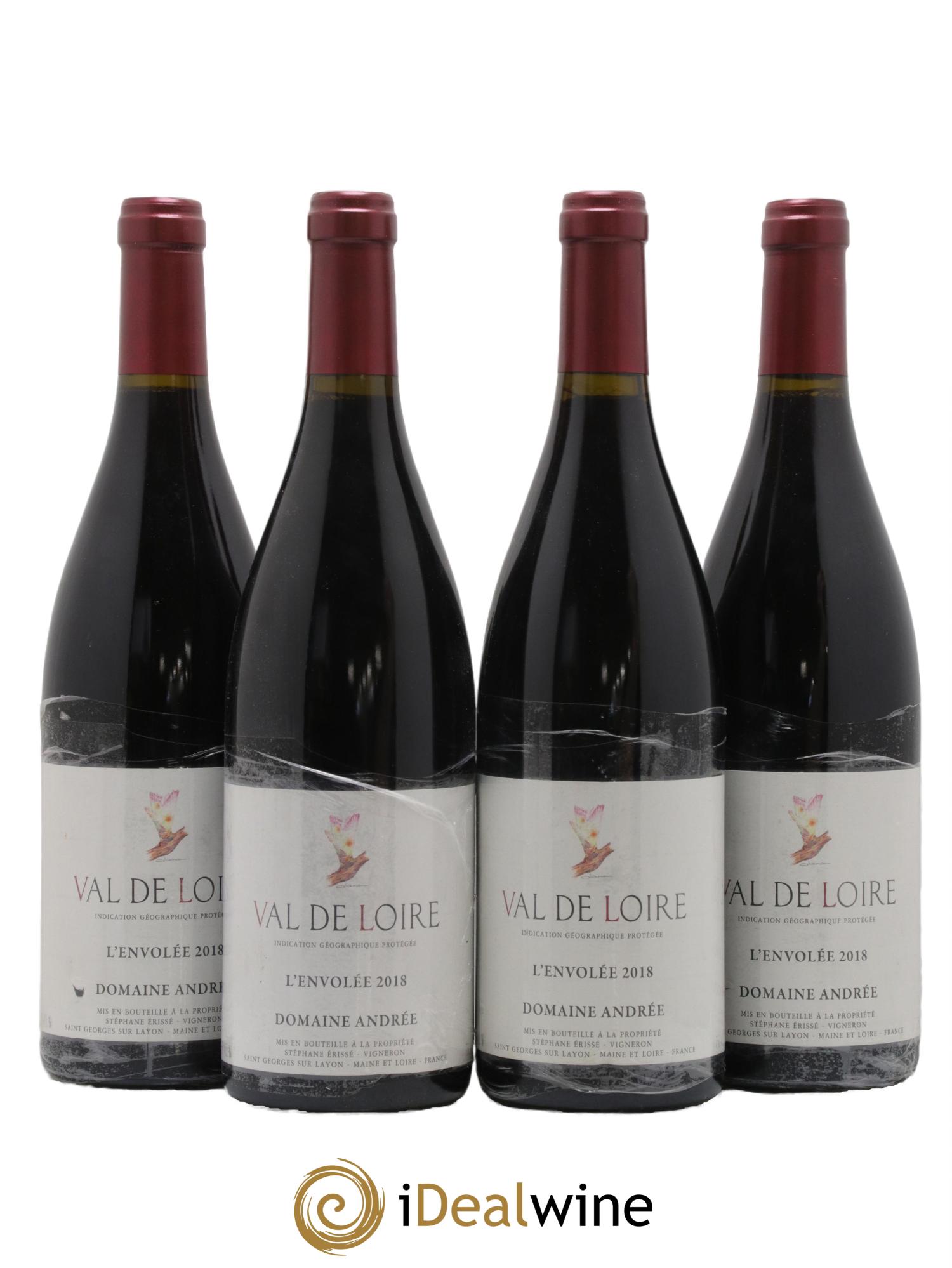 Val de Loire L'Envolée Domaine Andrée 2018 - Lot de 4 bouteilles - 0