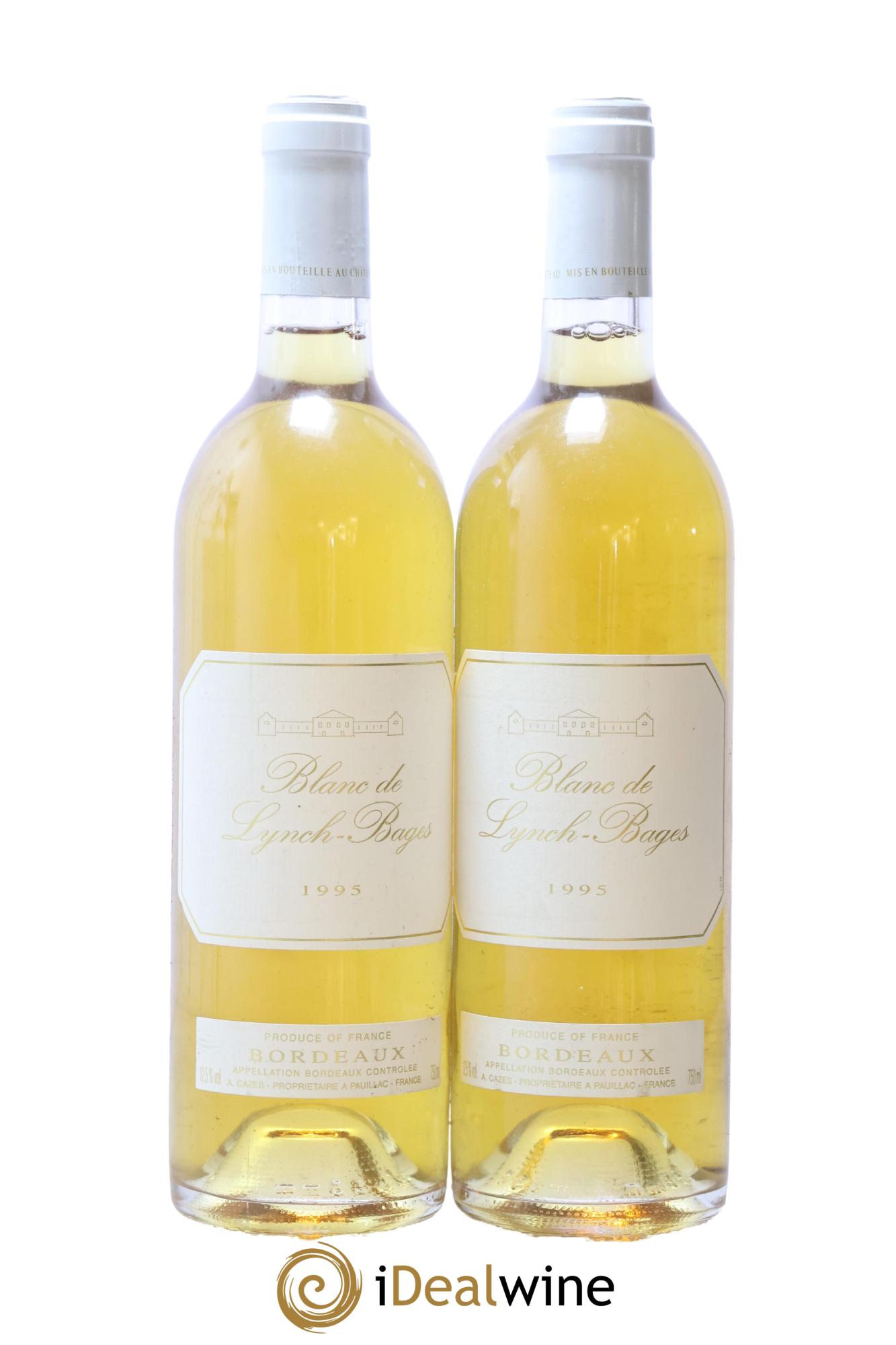 Blanc de Lynch Bages 1995 - Lot of 2 bottles - 0
