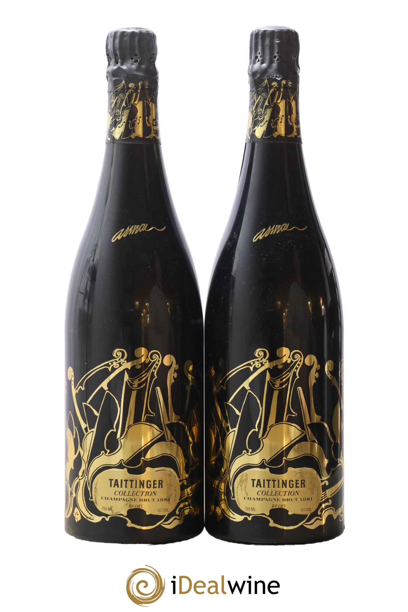 1981 - Collection Arman Taittinger 1981 - Lot de 2 bouteilles - 1