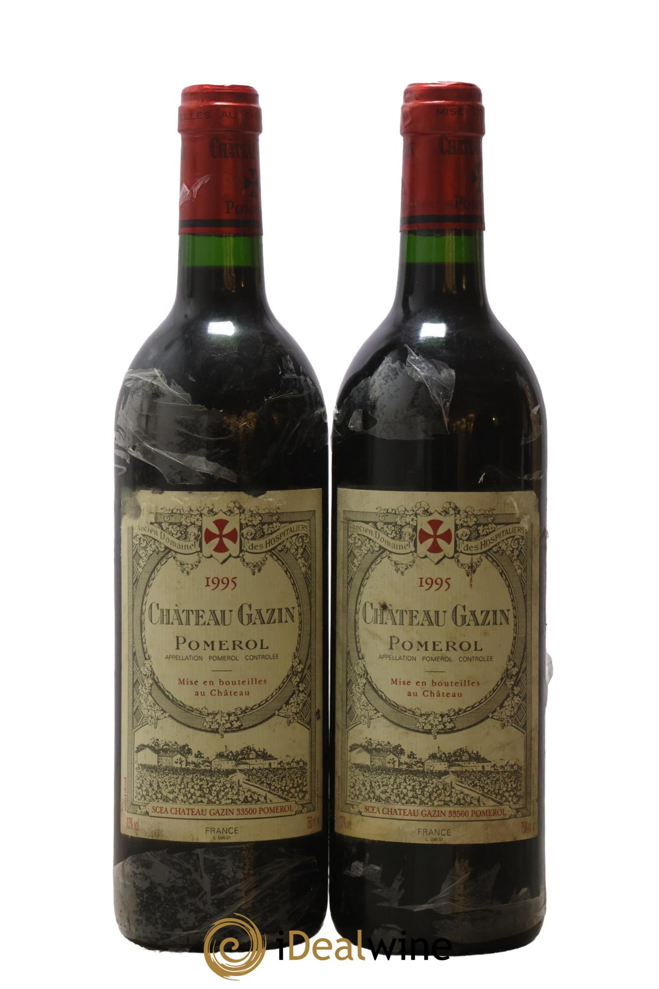 Château Gazin 1995 - Lotto di 2 bottiglie - 0