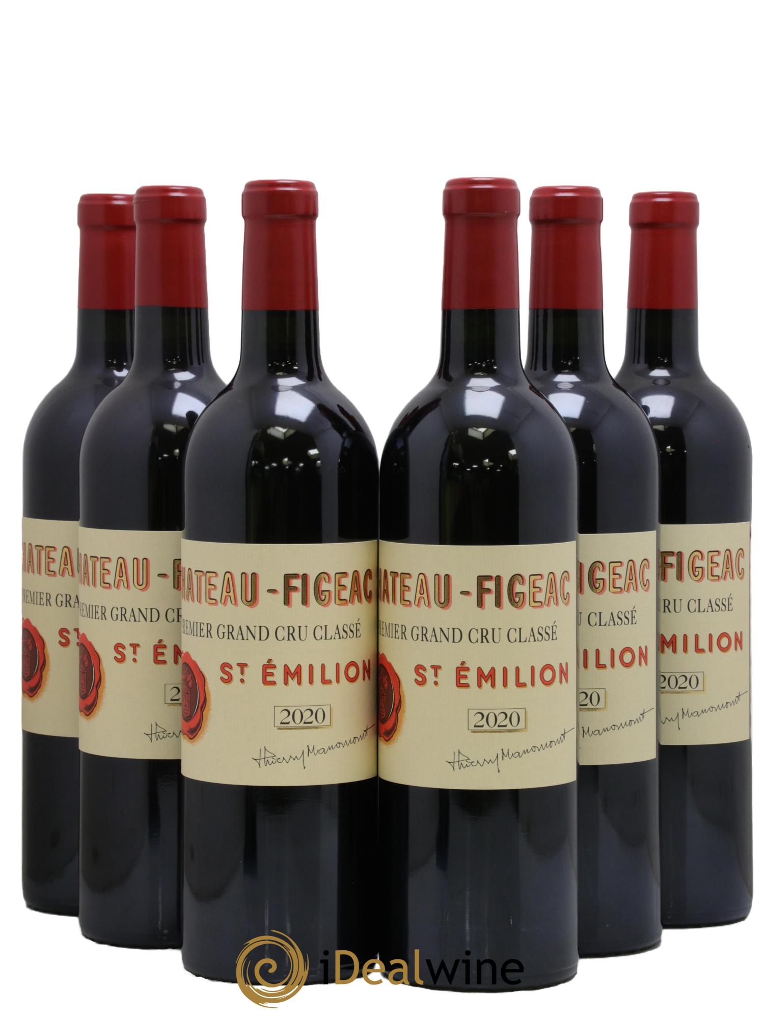 Château Figeac 1er Grand Cru Classé A 2020 - Lot of 6 bottles - 0