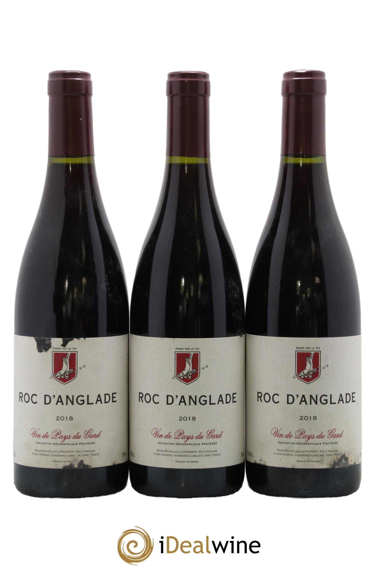 Gard Roc d'Anglade Rémy Pédréno 2018 - Lot of 3 bottles - 0