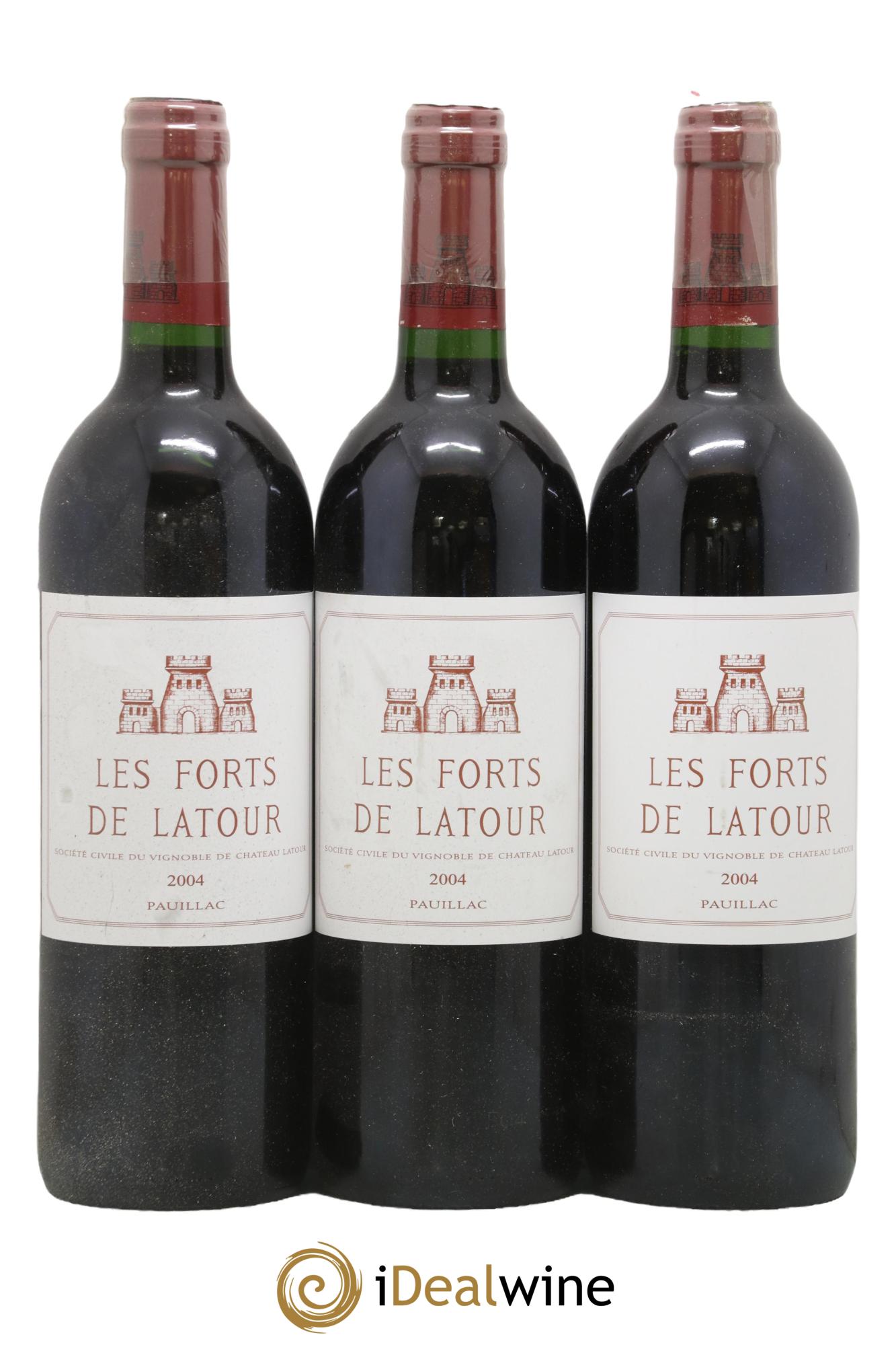 Les Forts de Latour Second Vin 2004 - Posten von 3 Flaschen - 0