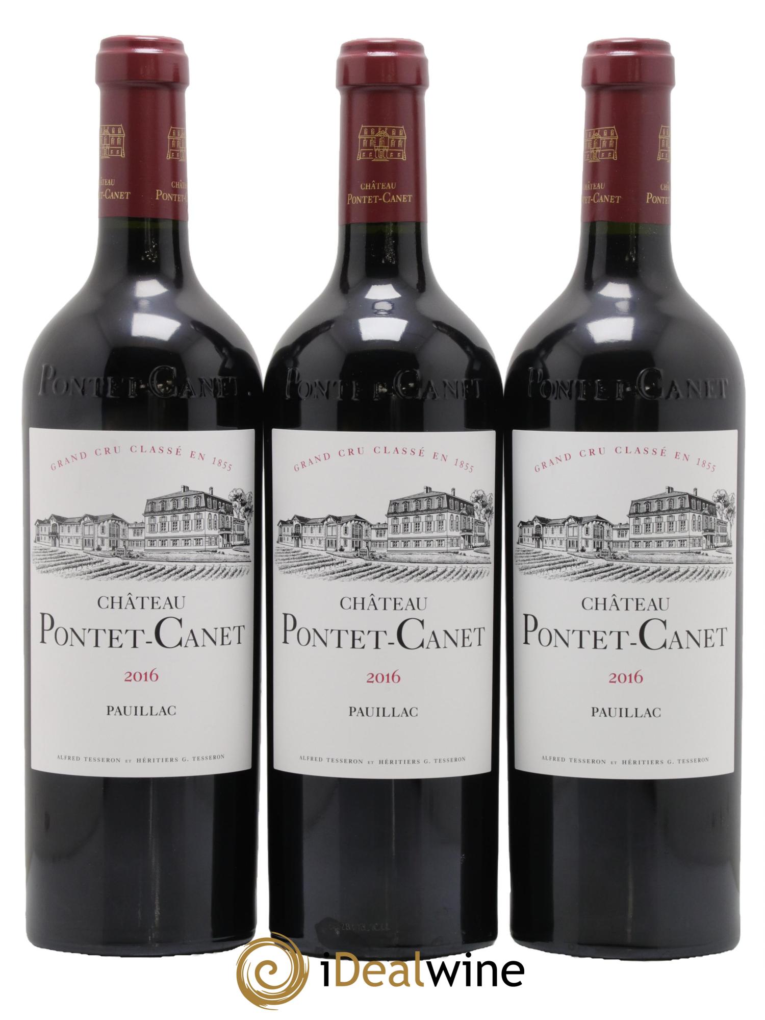 Château Pontet Canet 5ème Grand Cru Classé 2016 - Lot de 6 bouteilles - 1