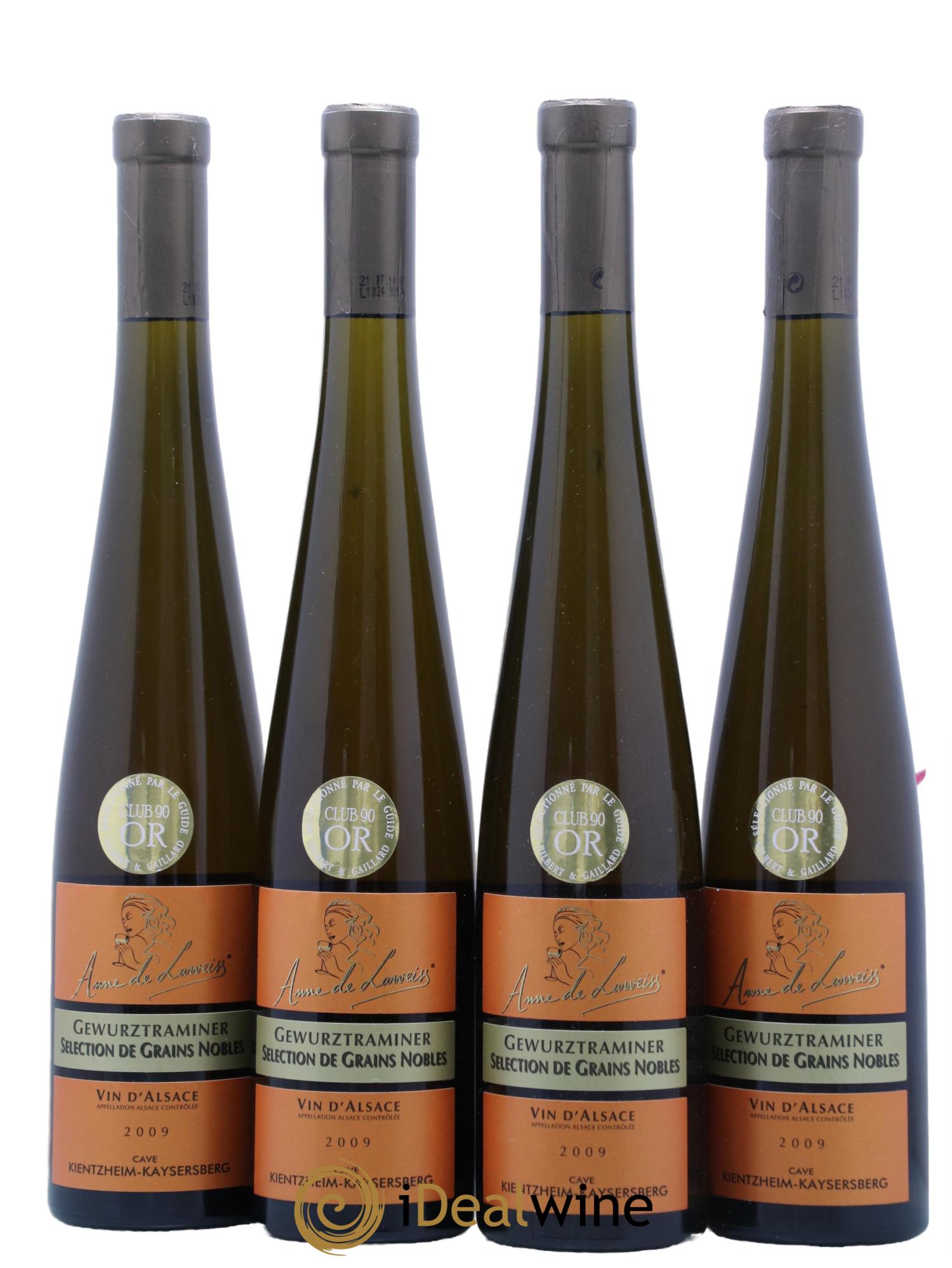 Gewurztraminer Selection de Grains Nobles Kientzheim-Kayserberg 2009 - Lot de 4 format 50cls - 0