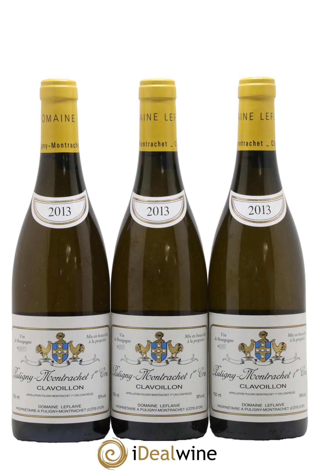 Puligny-Montrachet 1er Cru Clavoillon Leflaive (Domaine) 2013 - Lot de 3 bouteilles - 0