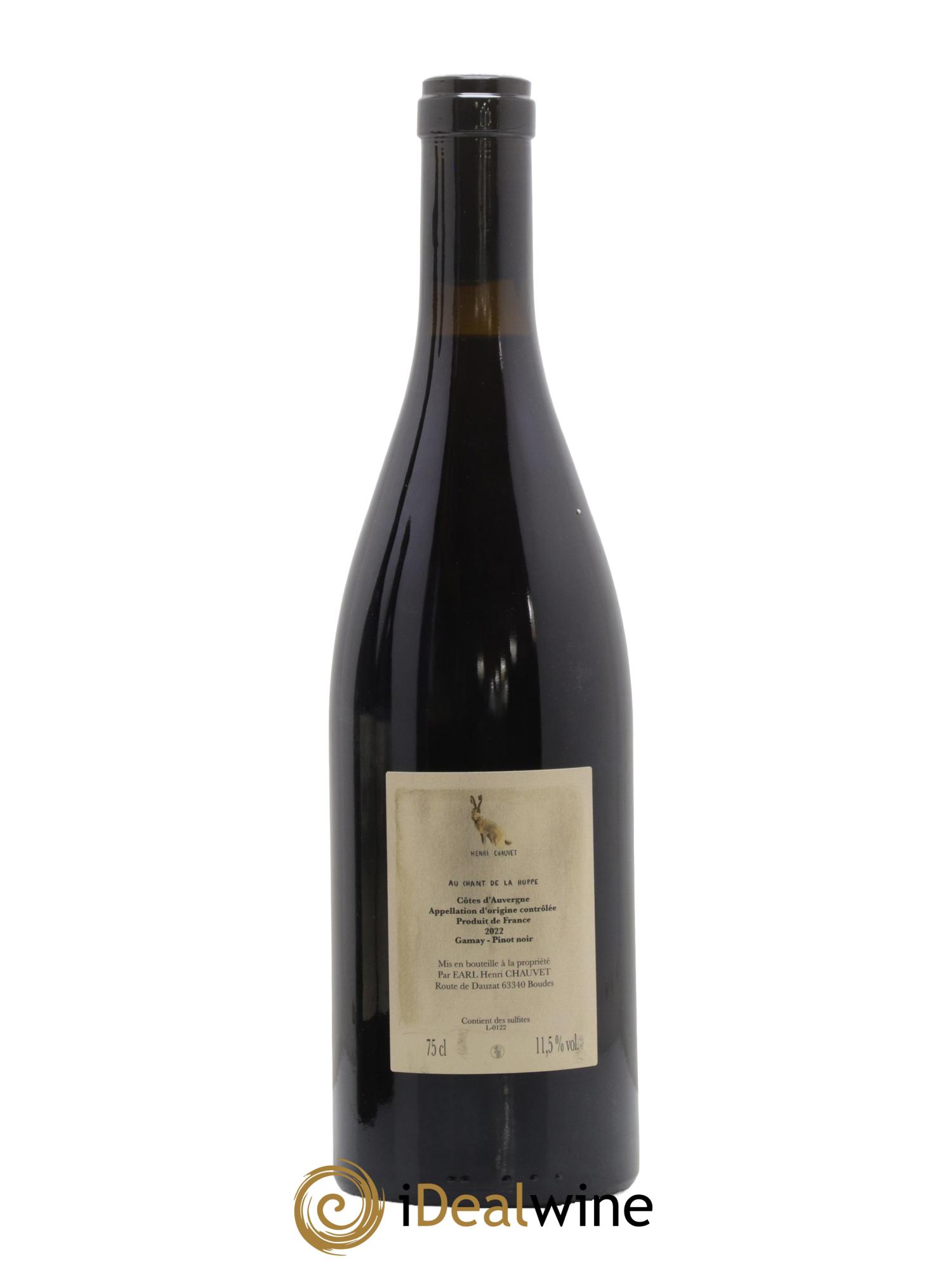 Côtes d'Auvergne Au Chant de la Huppe Henri Chauvet 2022 - Lotto di 1 bottiglia - 1
