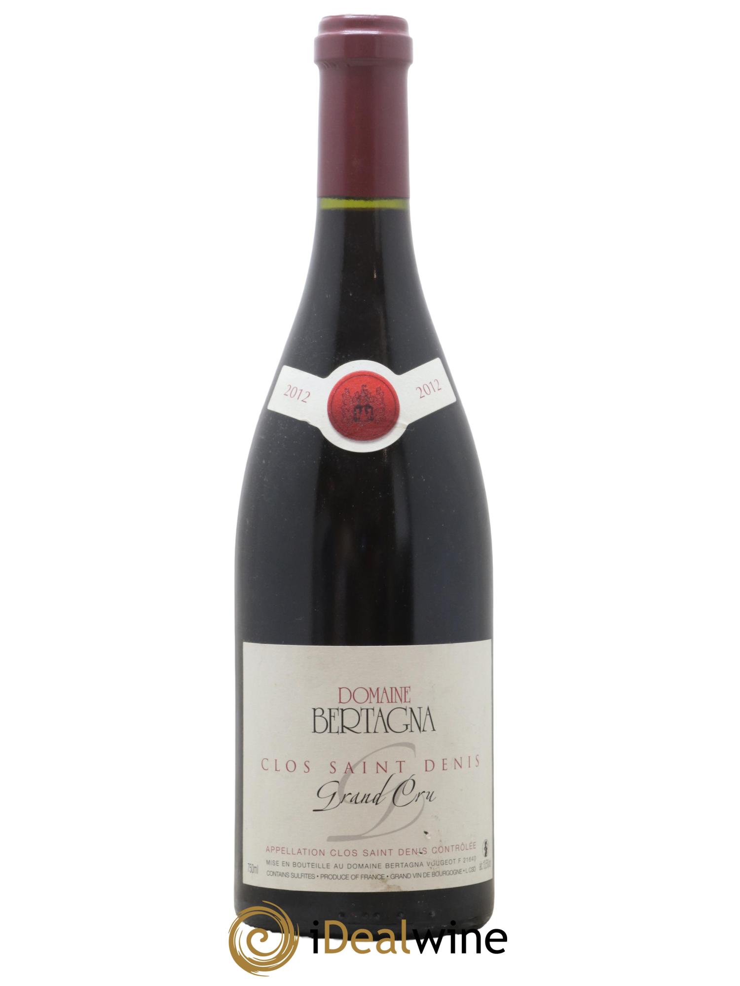 Clos Saint-Denis Grand Cru Bertagna 2012 - Lot de 1 bouteille - 0