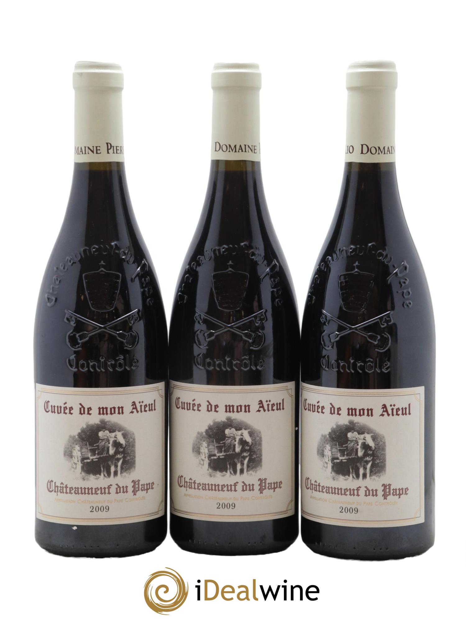 Châteauneuf-du-Pape Cuvée de mon Aïeul Pierre Usseglio & Fils 2009 - Lot de 3 bouteilles - 0