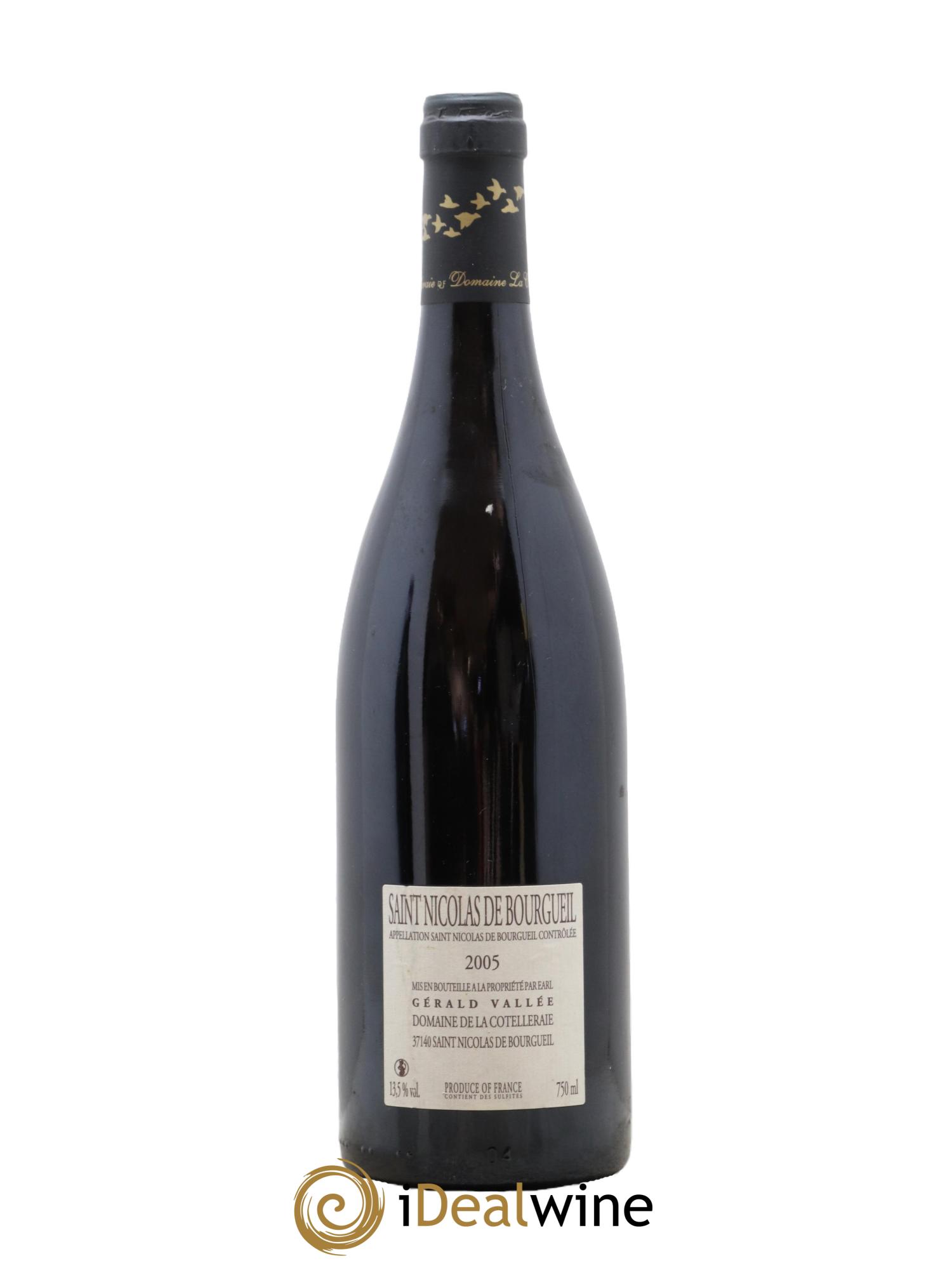 Saint-Nicolas de Bourgueil L'Envolée Gerald Vallée 2005 - Lot de 1 bouteille - 1