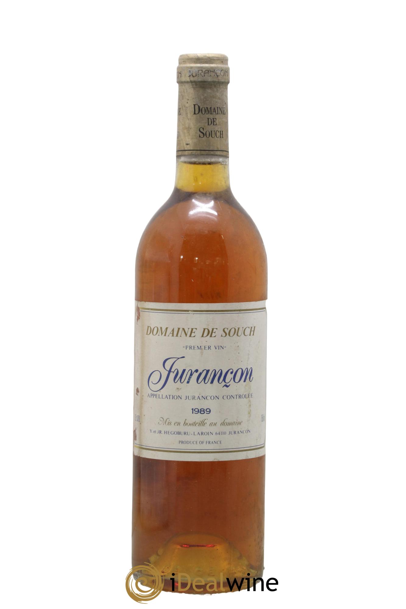 Jurançon Souch (Domaine de) 1989 - Posten von 1 Flasche - 0