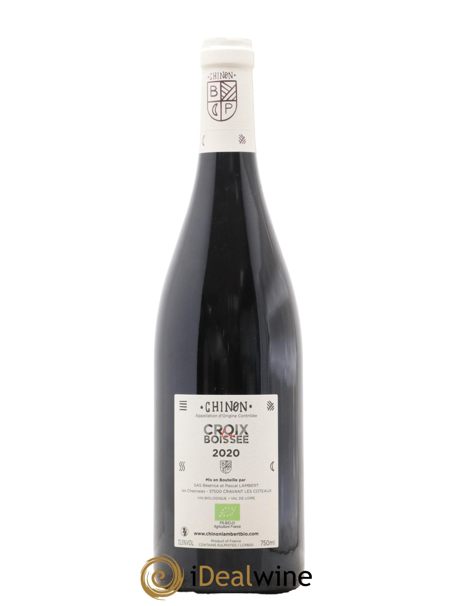 Chinon La Croix Boissée Domaine Lambert 2020 - Lot de 1 bouteille - 1