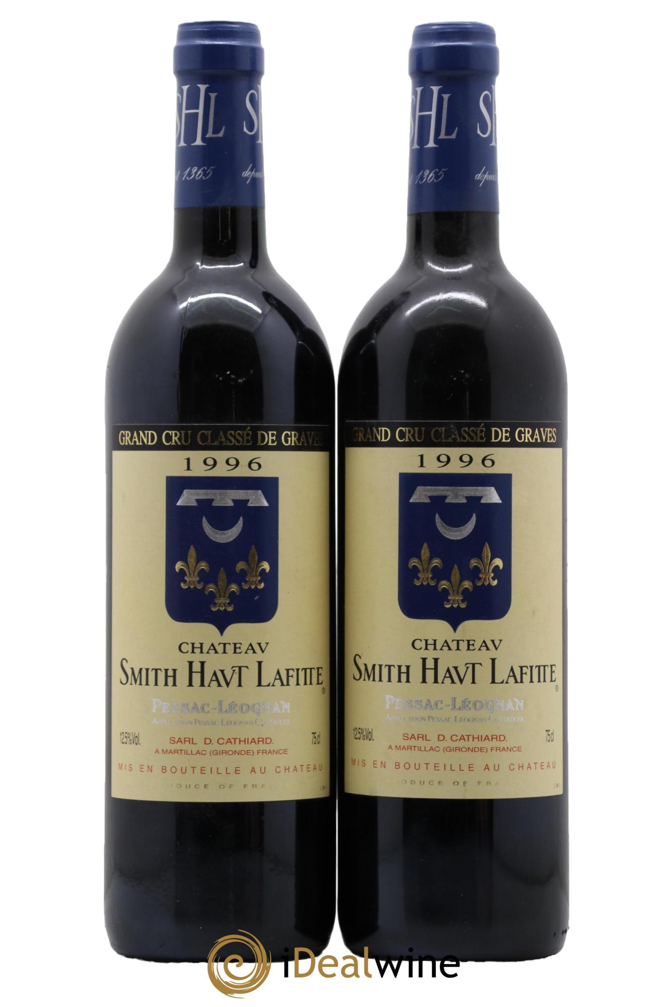 Château Smith Haut Lafitte Cru Classé de Graves 1996 - Lot de 2 bouteilles - 0
