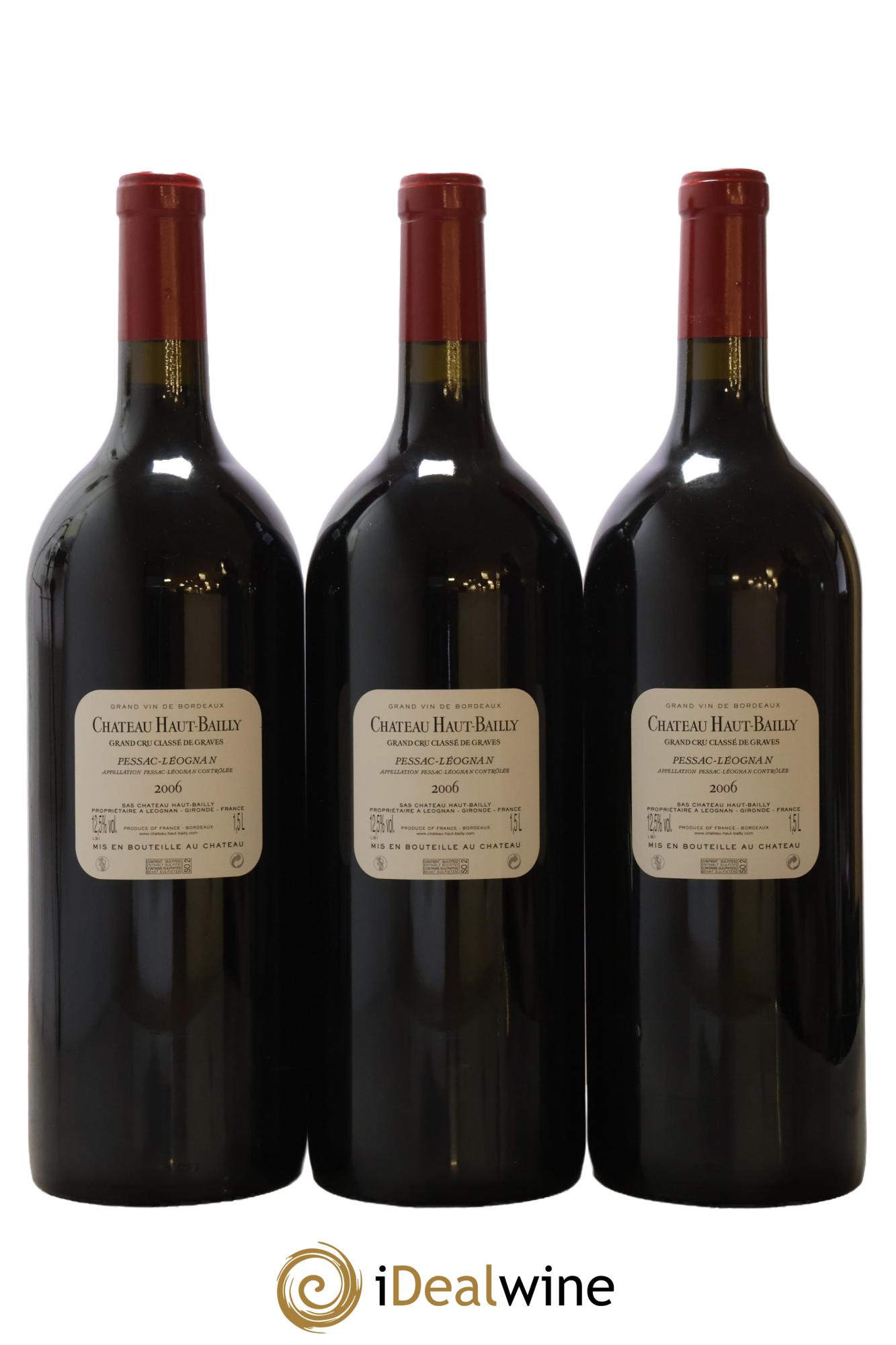 Château Haut-Bailly Cru Classé de Graves 2006 - Lot de 3 magnums - 2