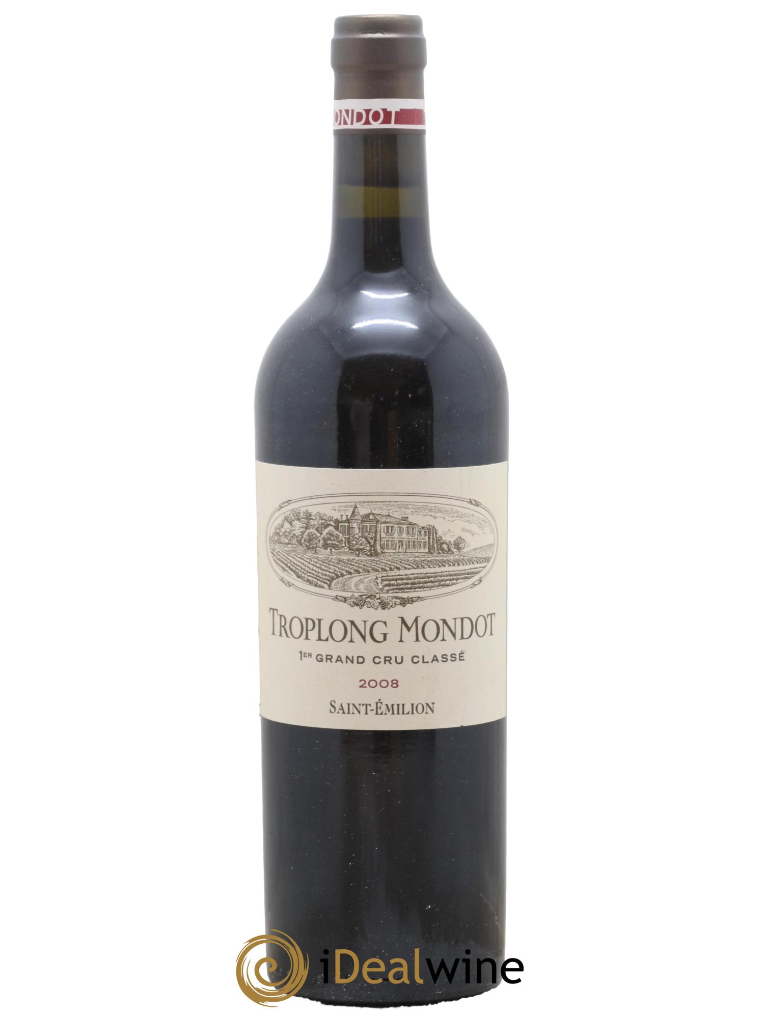 Château Troplong Mondot 1er Grand Cru Classé B 2008 - Lot de 1 bouteille - 0