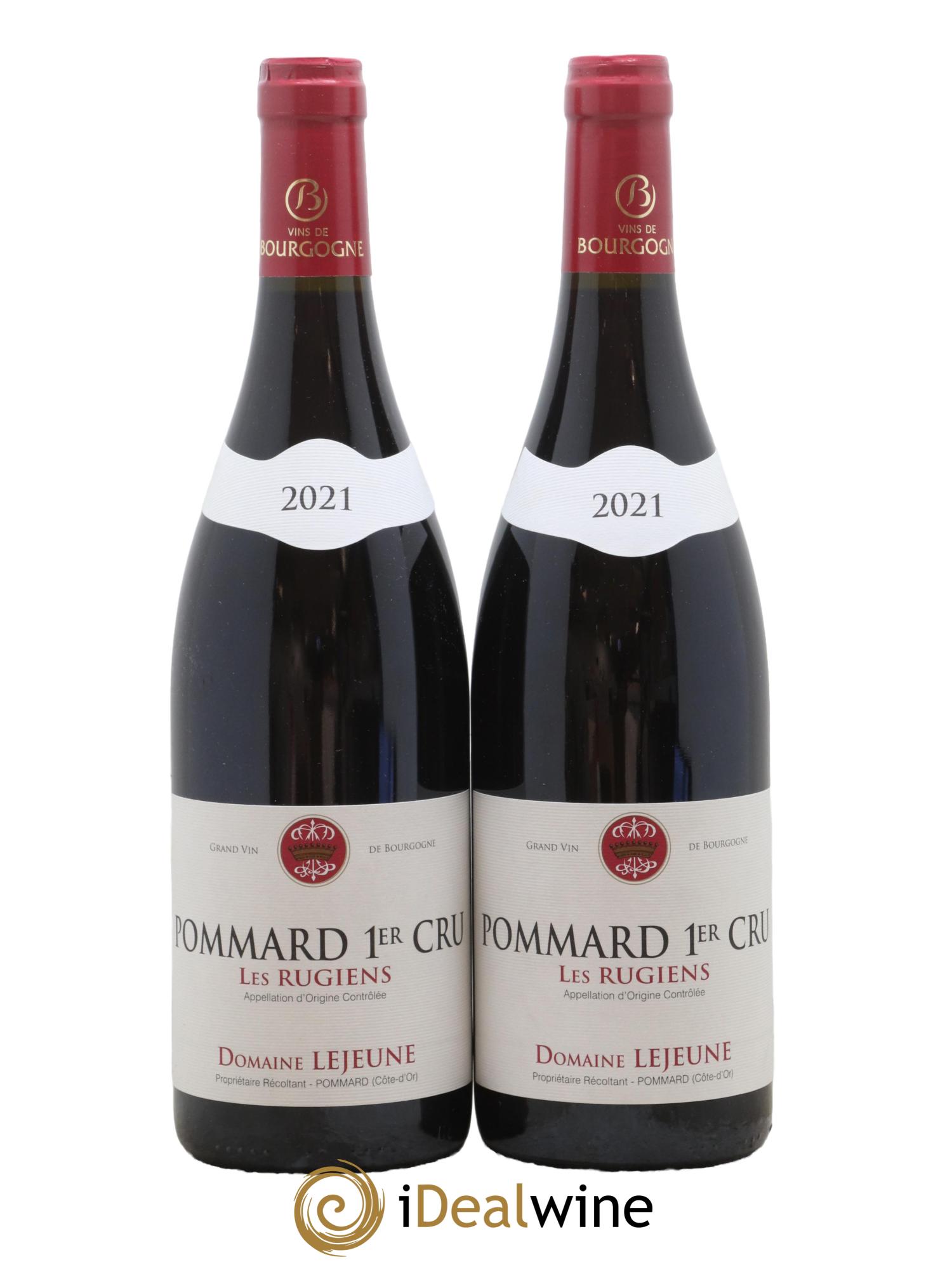 Pommard 1er Cru Les Rugiens Domaine Lejeune 2021 - Lot de 2 bouteilles - 0