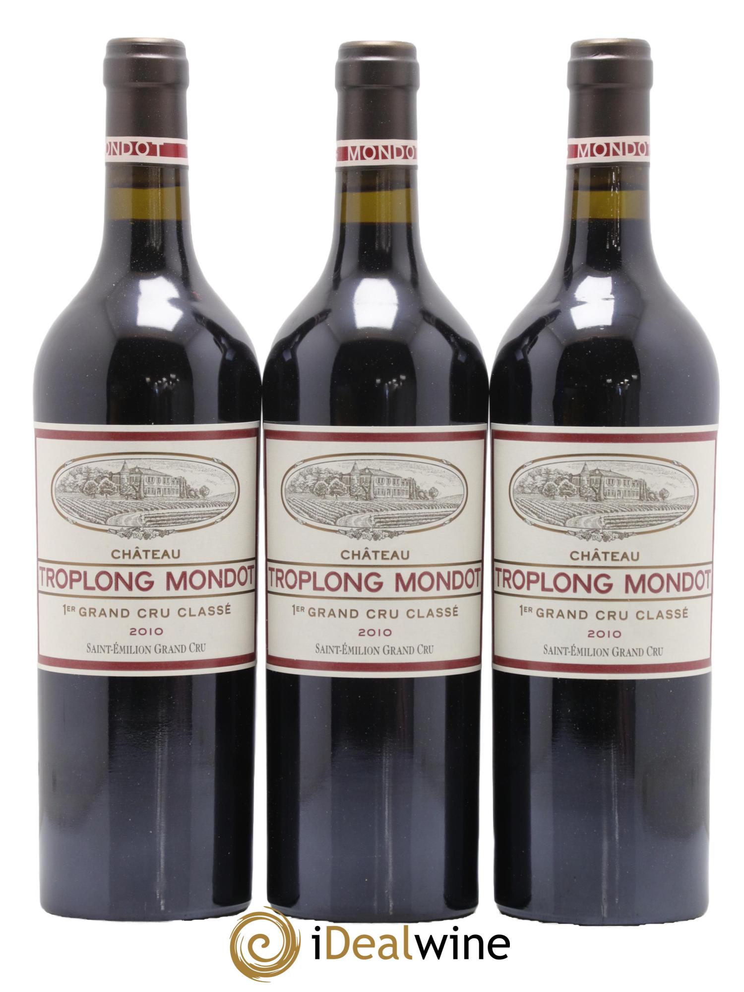 Château Troplong Mondot 1er Grand Cru Classé B 2010 - Posten von 6 Flaschen - 1