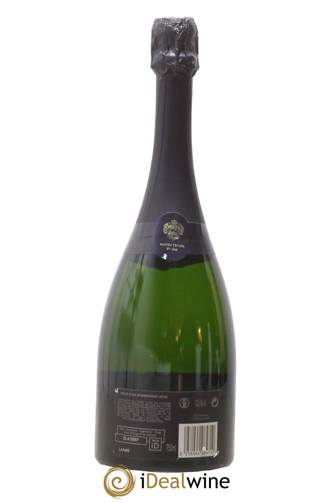 Clos d'Ambonnay Krug 2002 - Lot of 1 bottle - 1