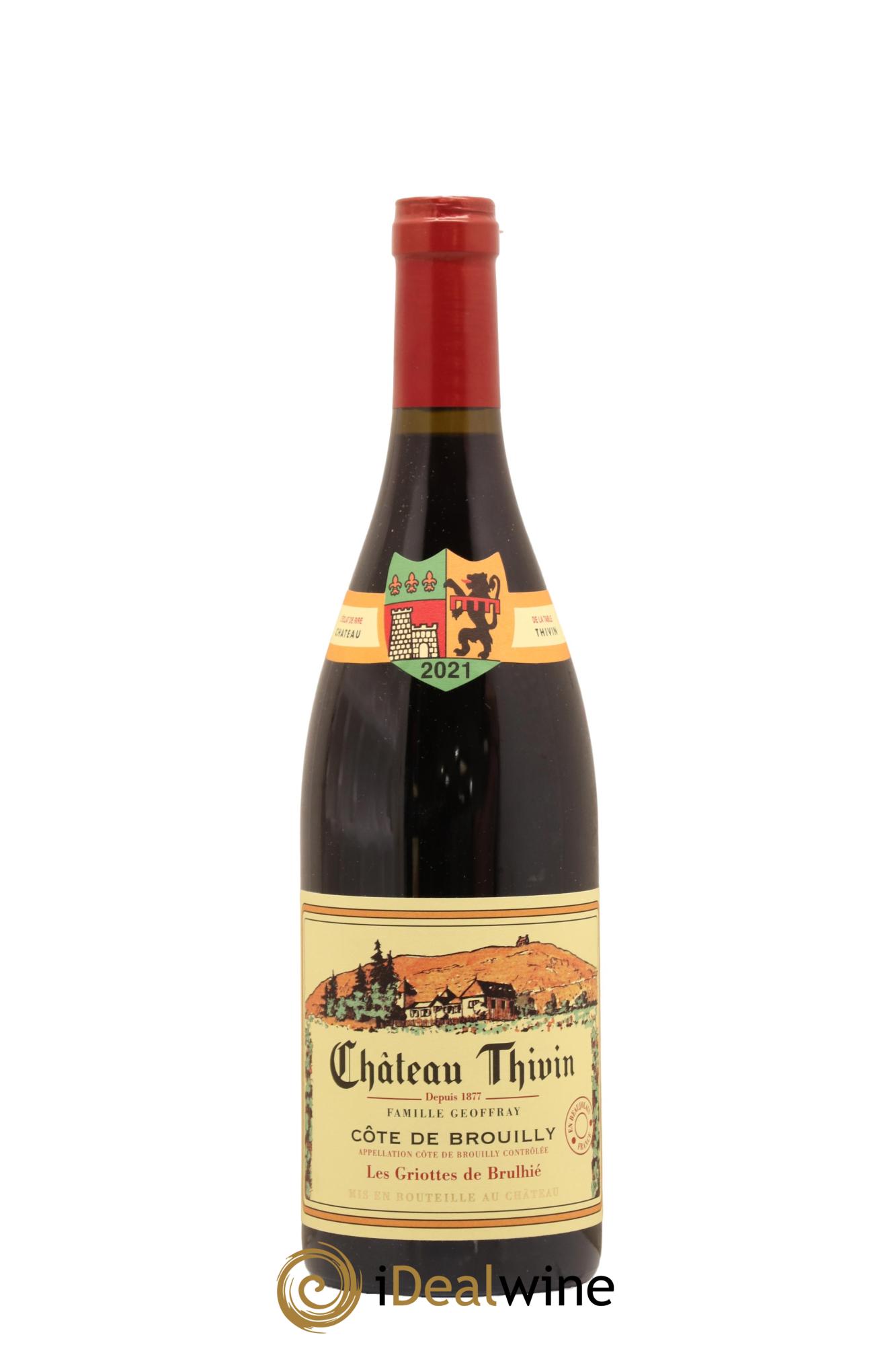 Côte de Brouilly Les Griottes de Brulhié Château Thivin 2021 - Lot de 1 bouteille - 0