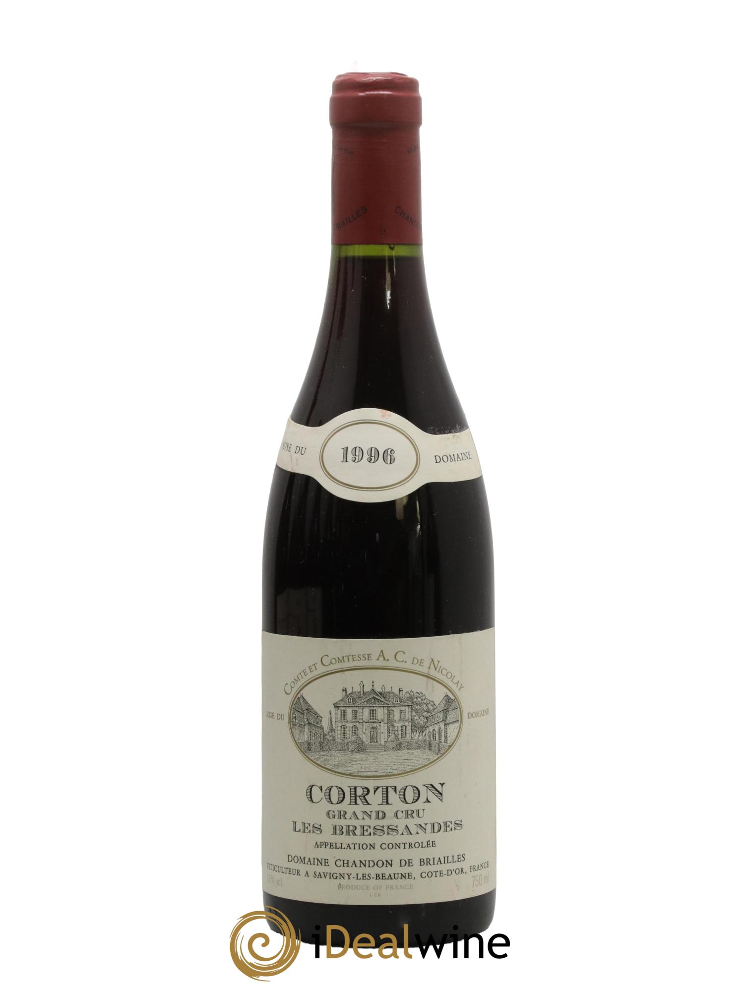 Corton Grand Cru Bressandes Chandon de Briailles 1996 - Lot de 1 bouteille - 0