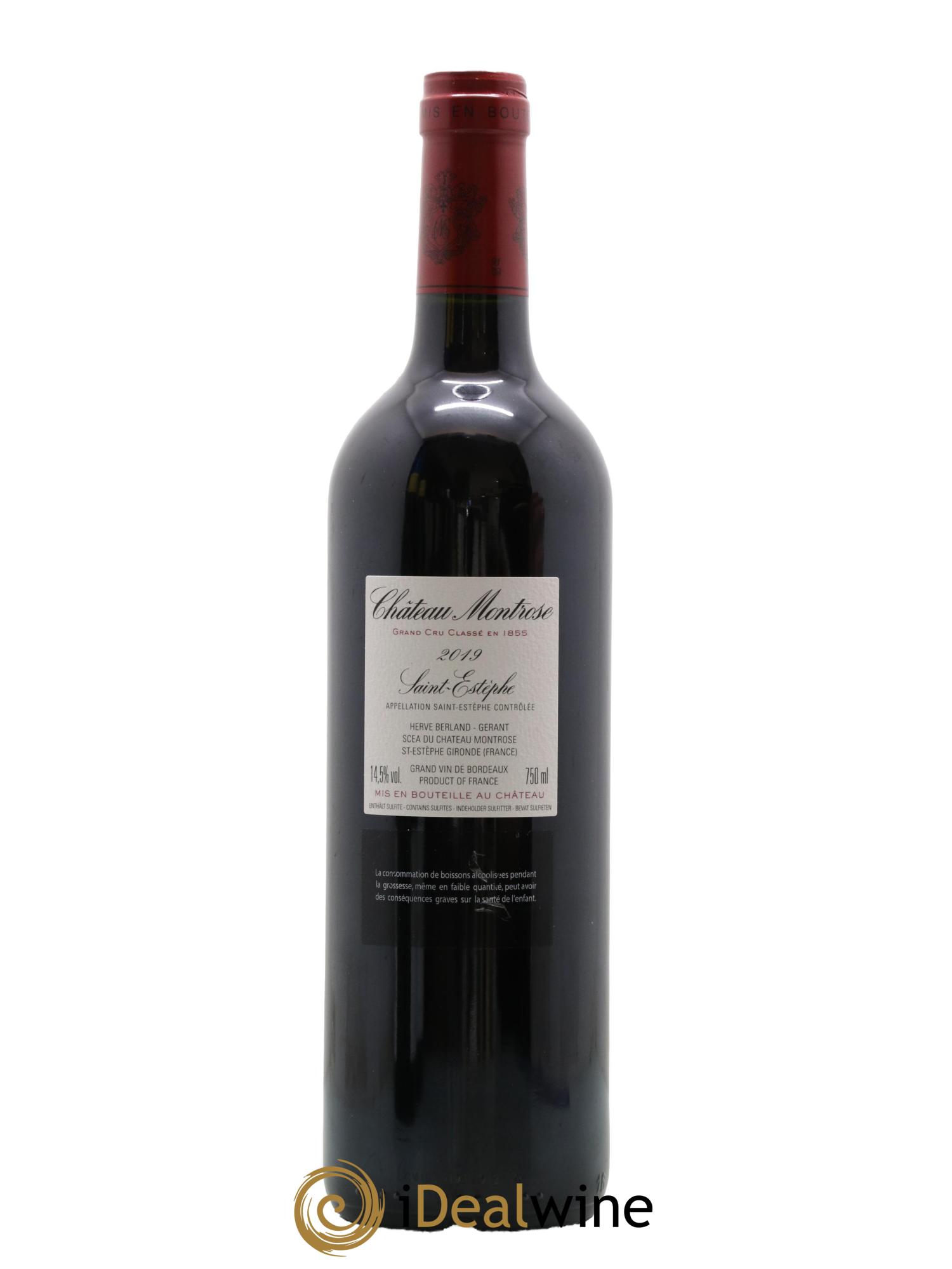 Château Montrose 2ème Grand Cru Classé 2019 - Lot de 1 bouteille - 1