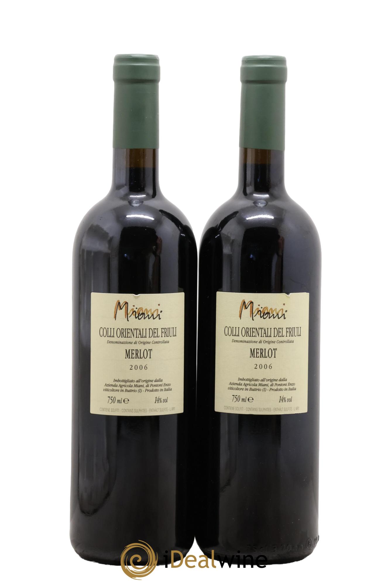 Colli Orientali del Friuli IGT Merlot Miani 2006 - Lotto di 2 bottiglie - 1