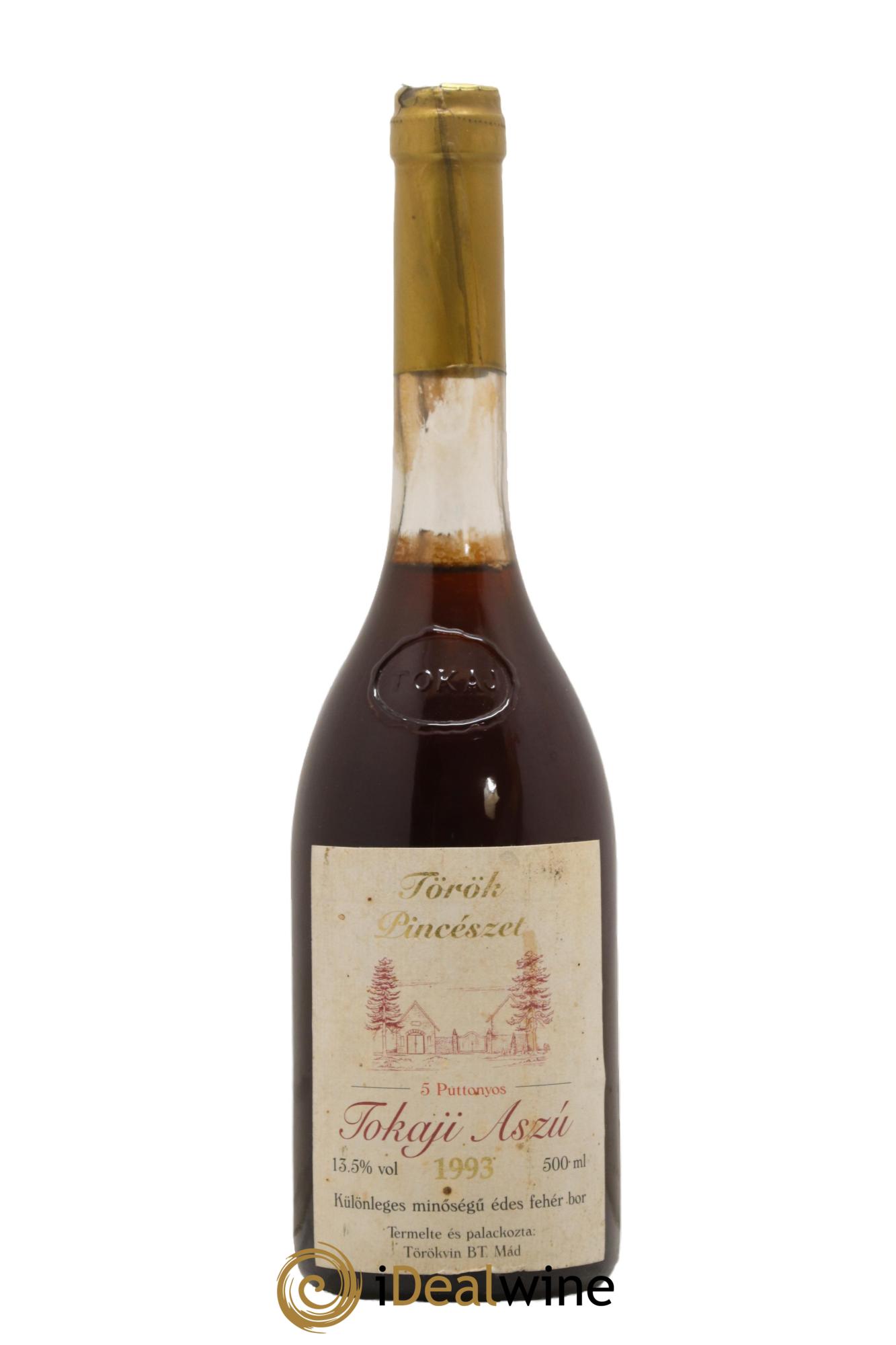 Tokaji Aszu 5 Puttonyos Torok Pinceszet 1993 - Lot de 1 format 50cl - 0