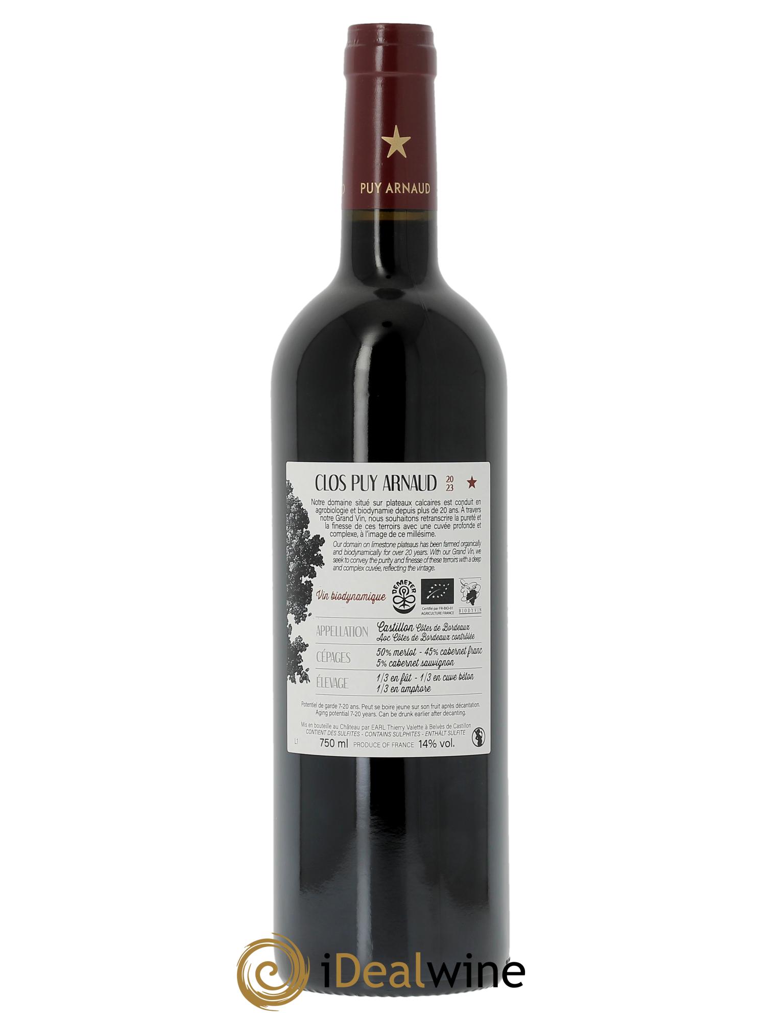 Clos Puy Arnaud  2023 - Lot of 1 bottle - 1