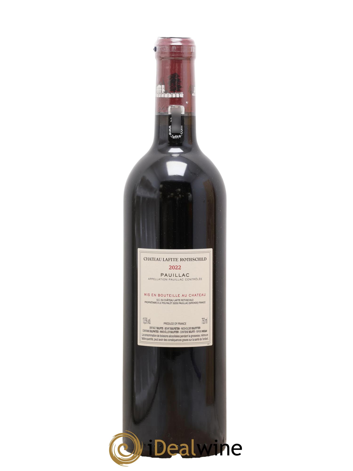 Château Lafite Rothschild 1er Grand Cru Classé 2022 - Lot of 1 bottle - 1