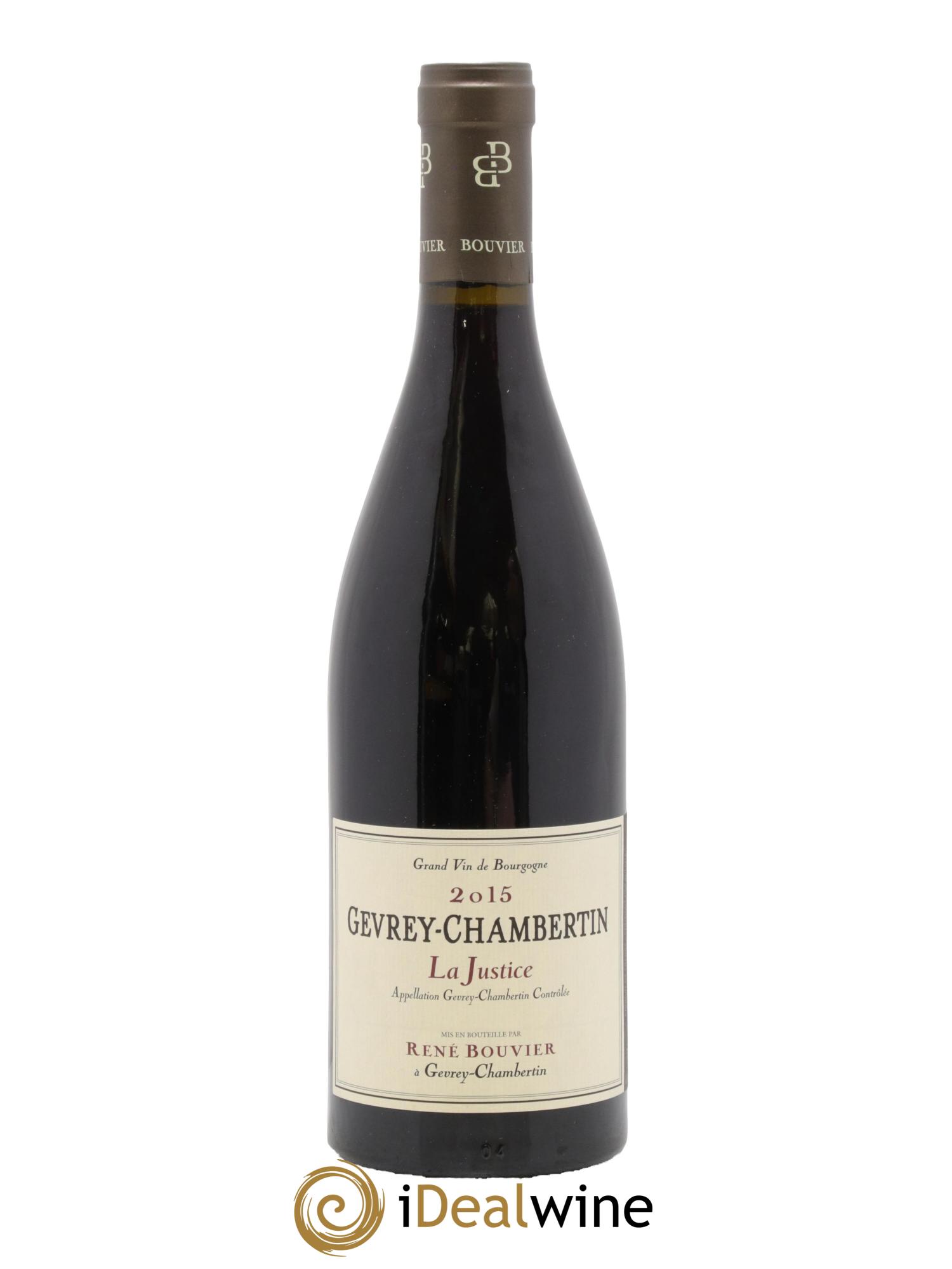 Gevrey-Chambertin La Justice René Bouvier (Domaine) 2015 - Lot de 1 bouteille - 0