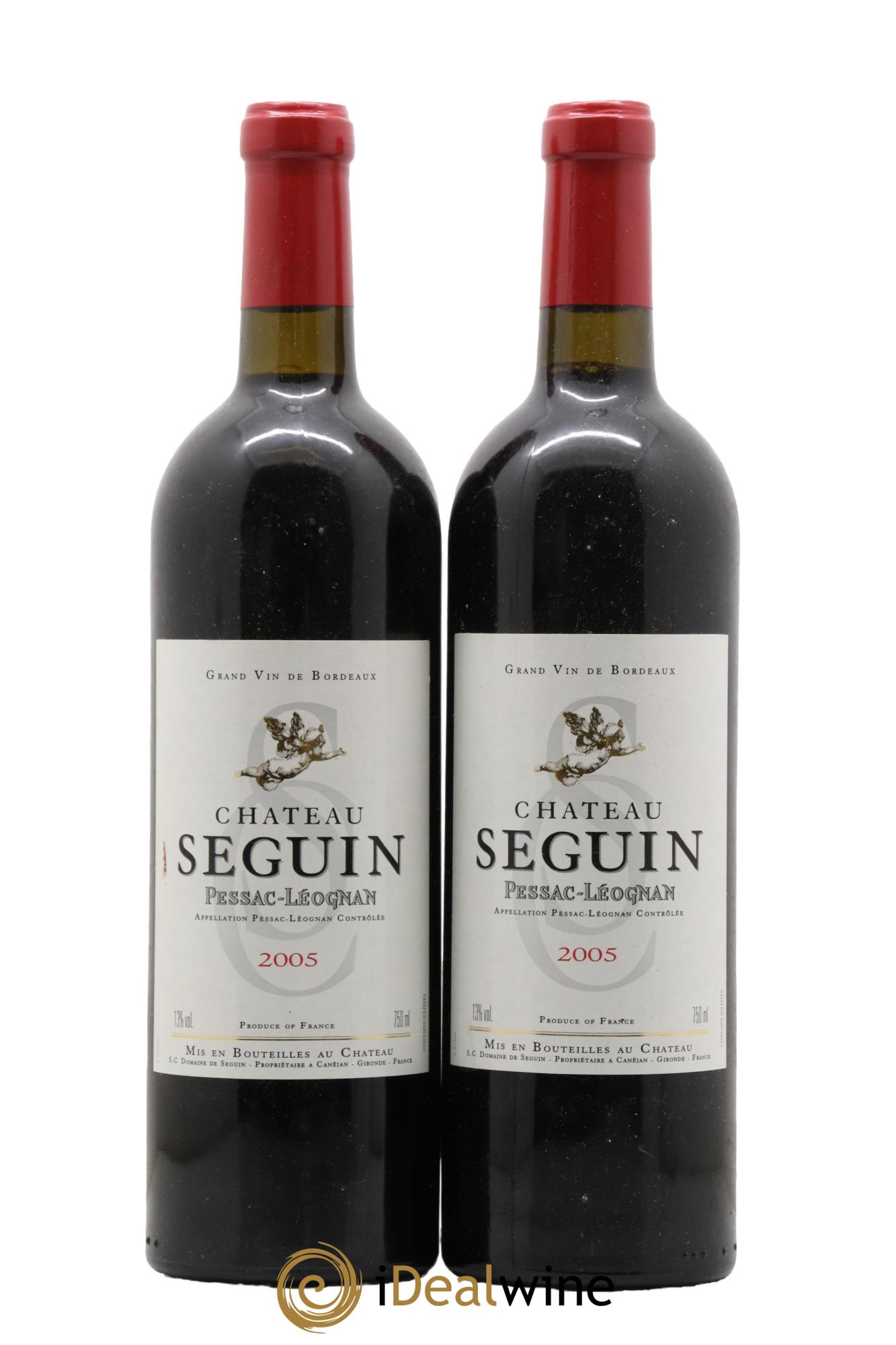 Pessac-Léognan Château Seguin 2005 - Lot de 2 bouteilles - 0