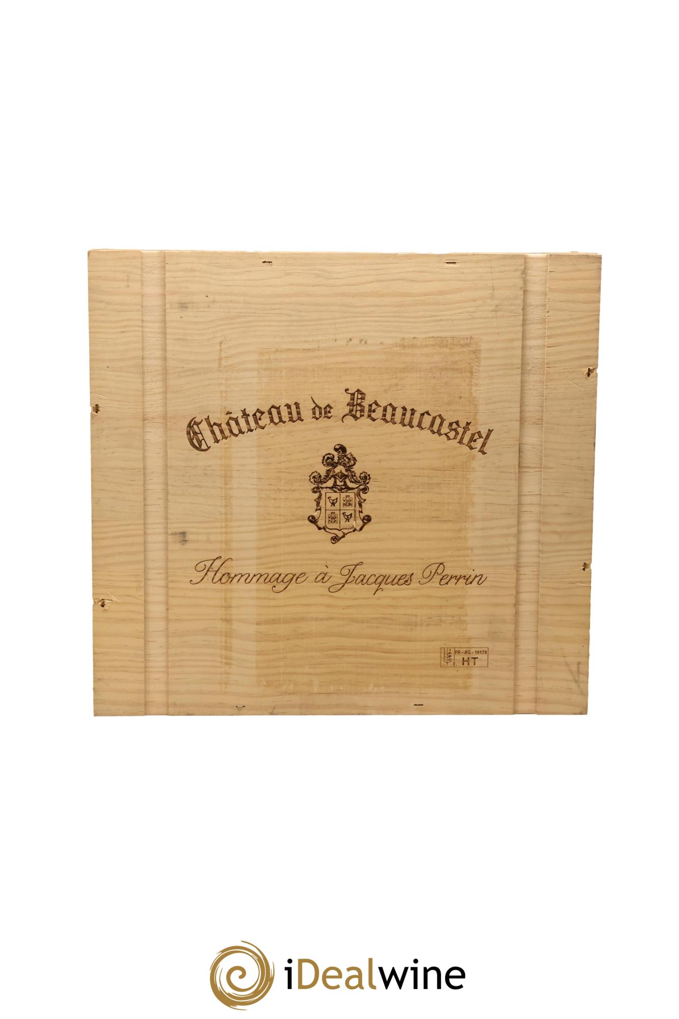 Châteauneuf-du-Pape Château de Beaucastel Hommage à Jacques Perrin Famille Perrin 2013 - Lot de 3 bouteilles - 2